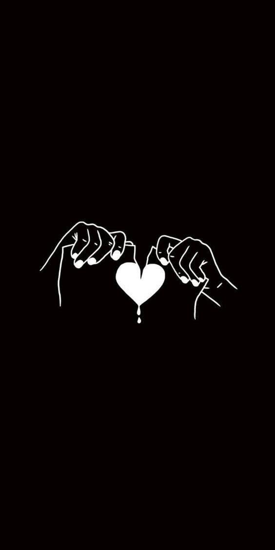 Don't let broken heart break your iPhone — 564x1128 wallpaper