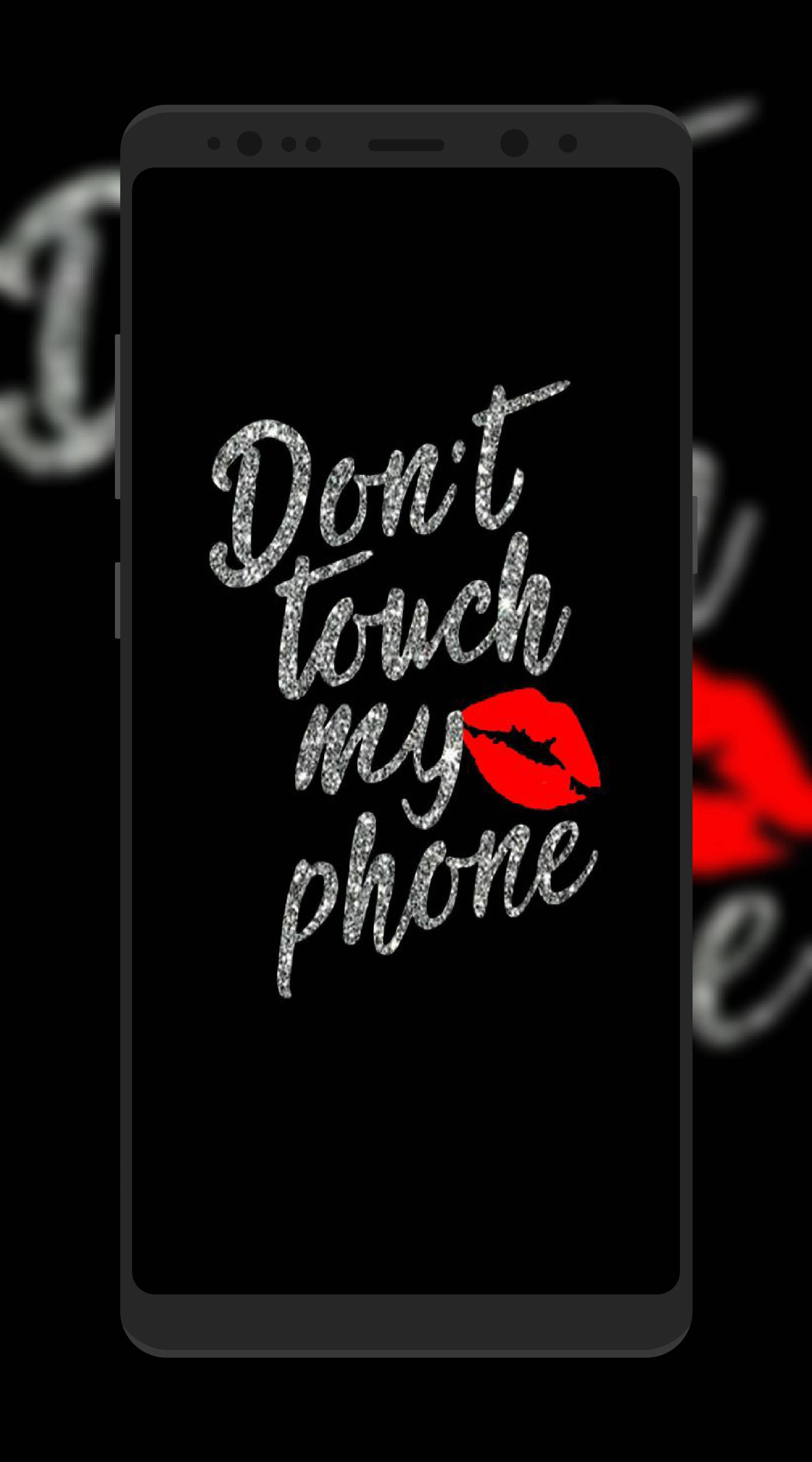 Don't Touch My Phone Red Kiss — 2134x3840 wallpaper
