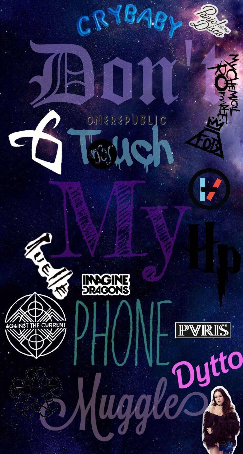 Don't Touch My Phone Rock Aesthetic — 1024x1915 wallpaper