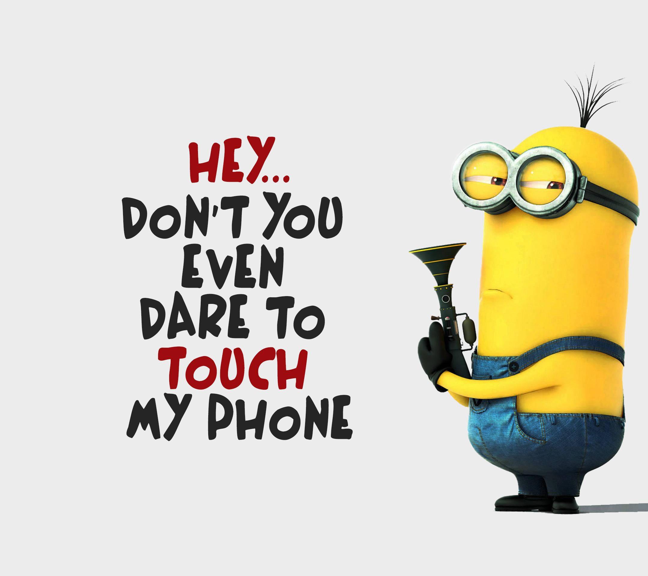 Don't Touch My Phone Stuart Minion — 2160x1920 wallpaper