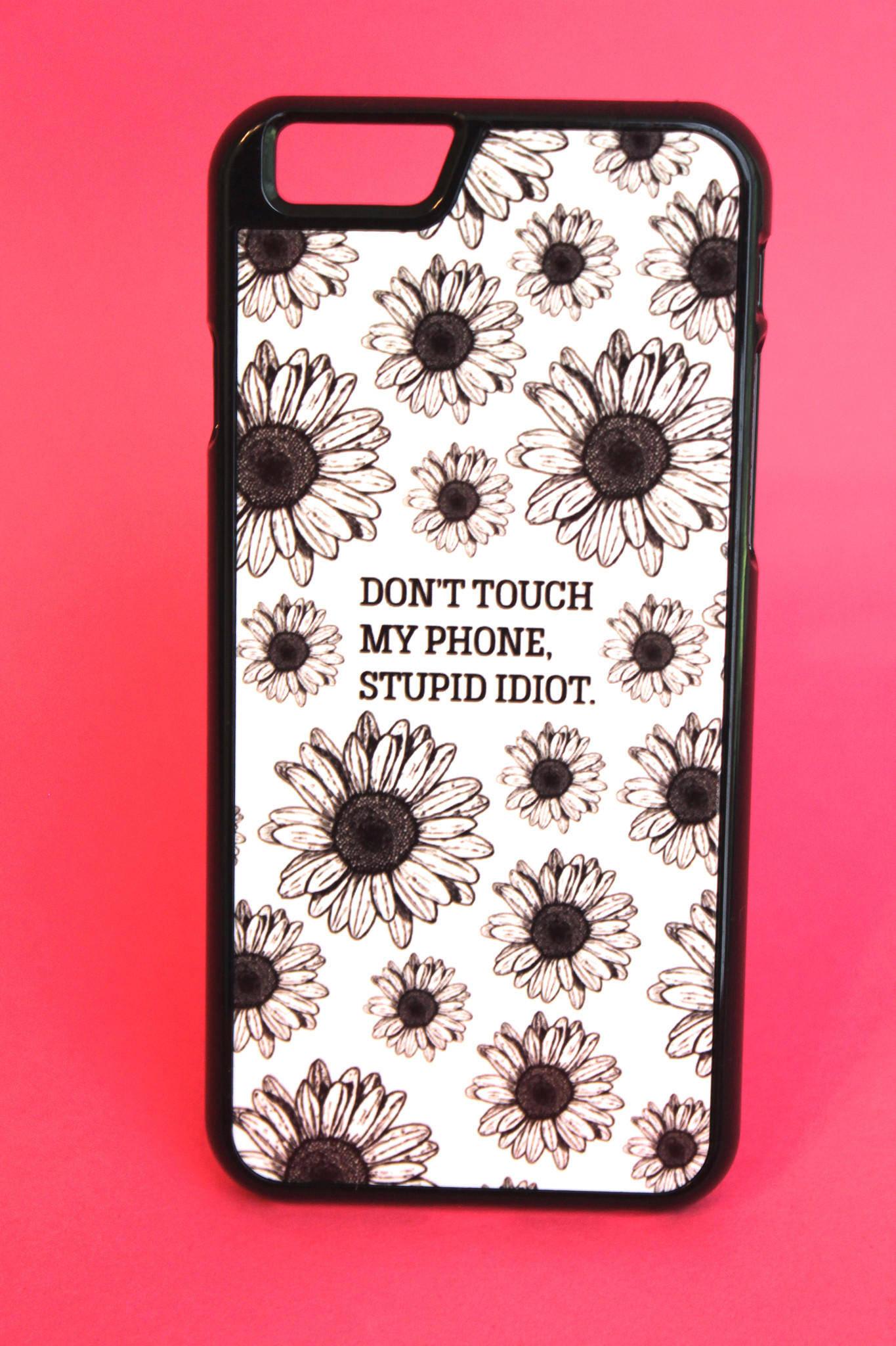 Don't Touch My Phone Sunflower Case — 1365x2048 wallpaper