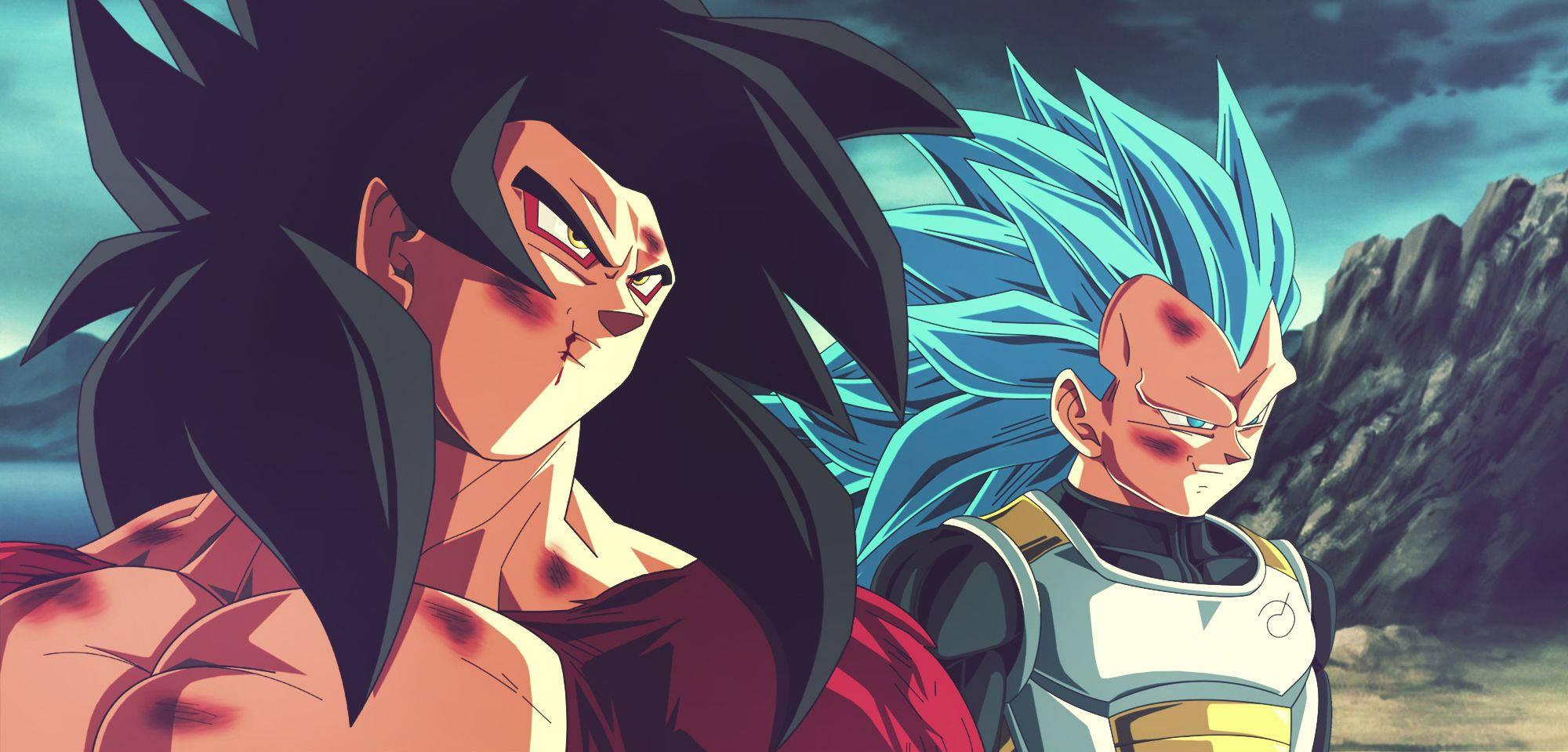 Dragon Ball Legends - Super Saiyan 4 Goku and Vegeta — 2000x959 wallpaper