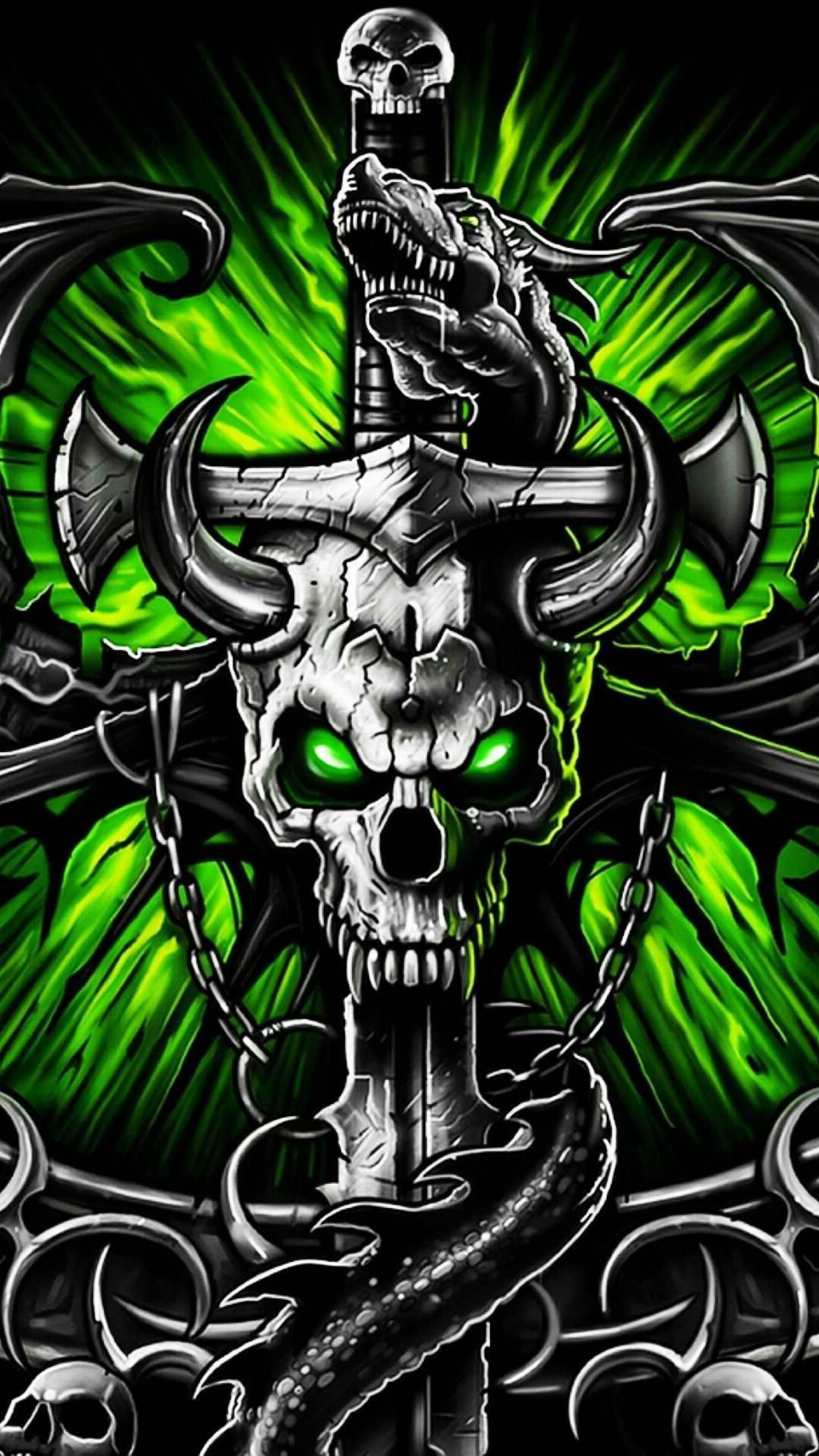 Dragon Skull Gangster — 2160x3840 wallpaper