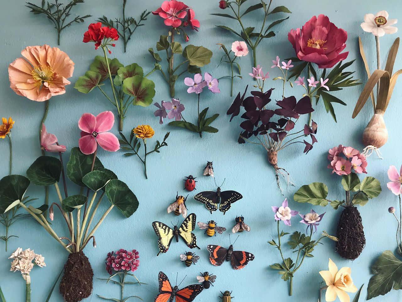 Dried Flowers Flat Lay Picture — 1280x960 wallpaper