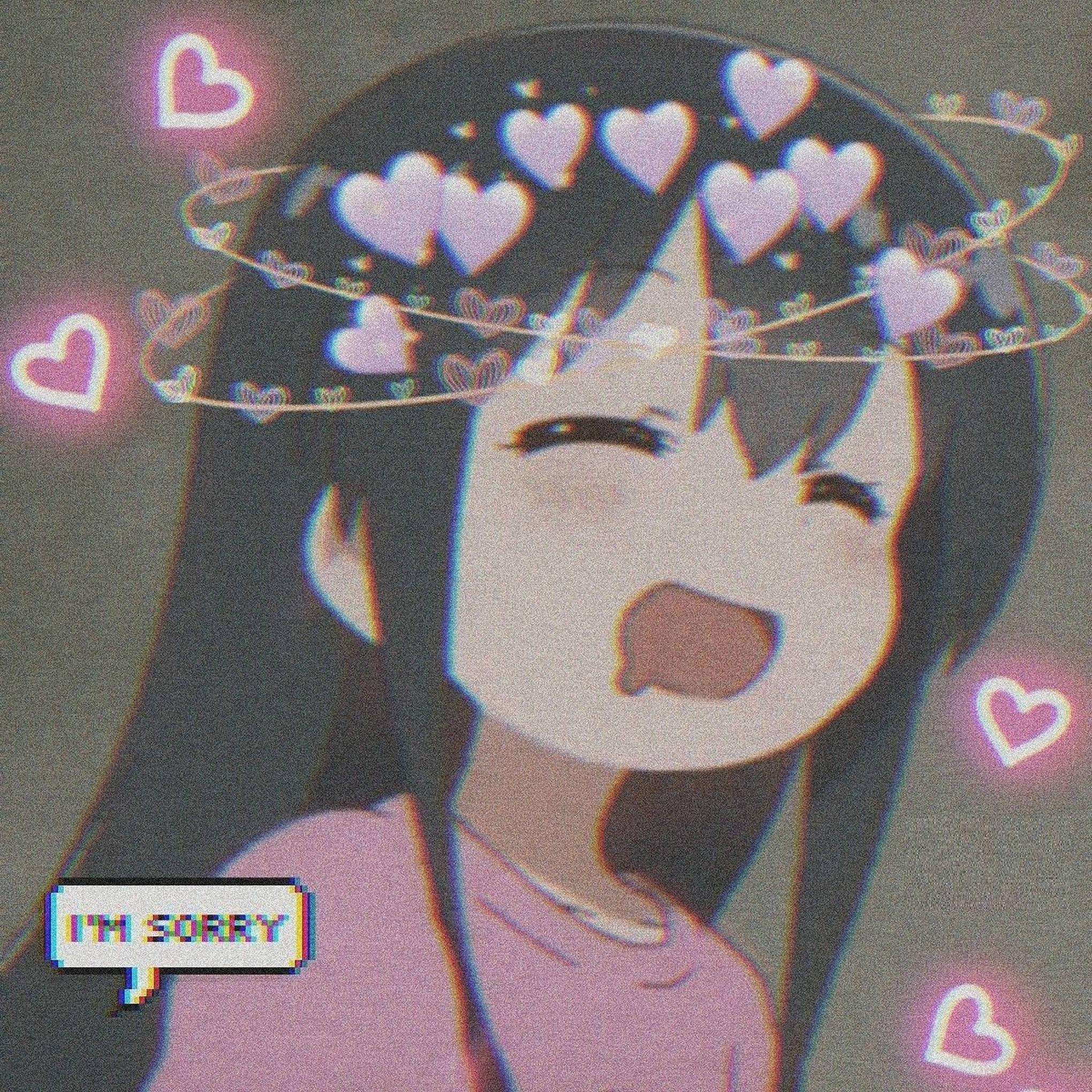 Drooling Girl Anime PFP — 2040x2040 wallpaper