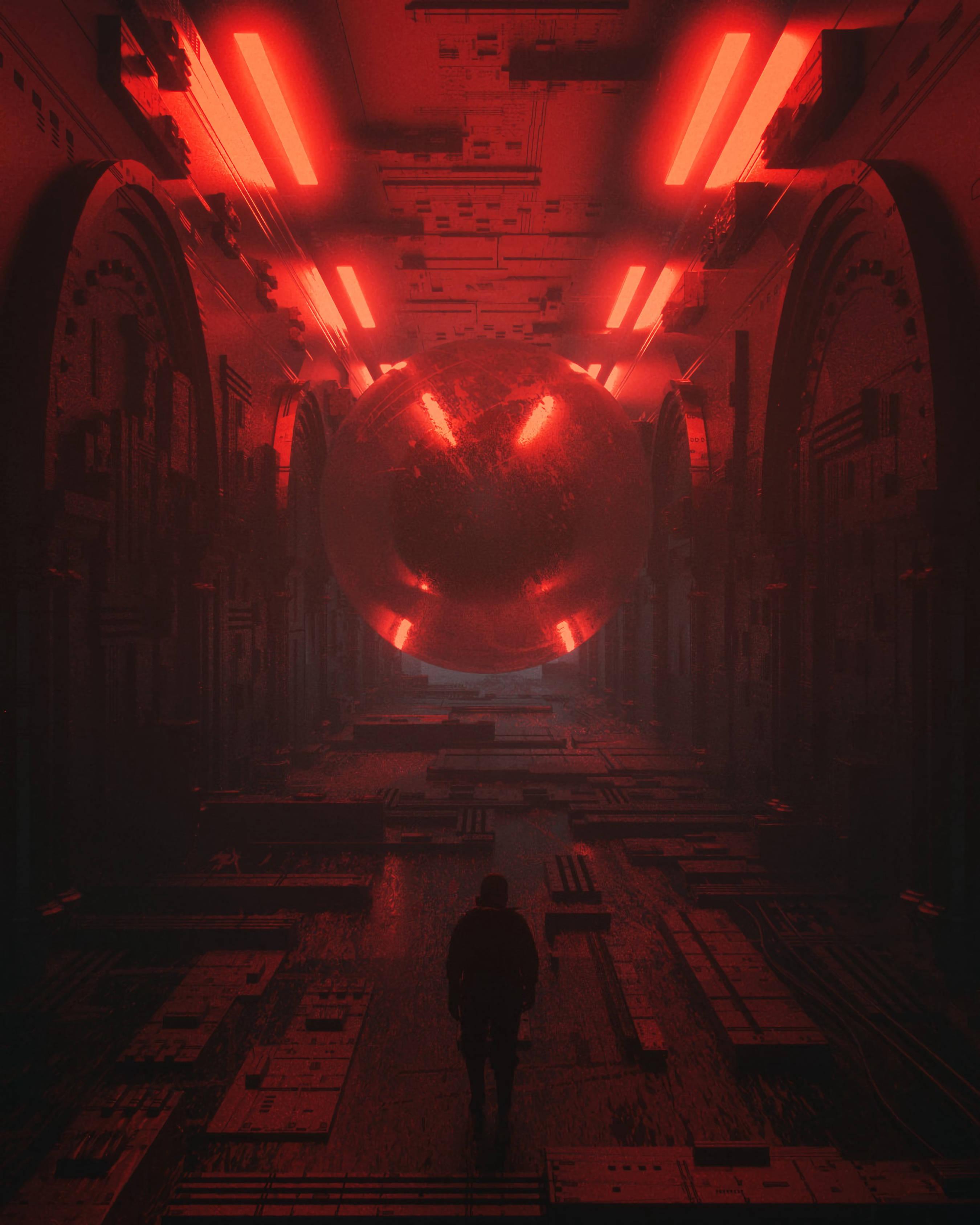 Dystopian Cyberpunk Aesthetic — 2700x3375 wallpaper