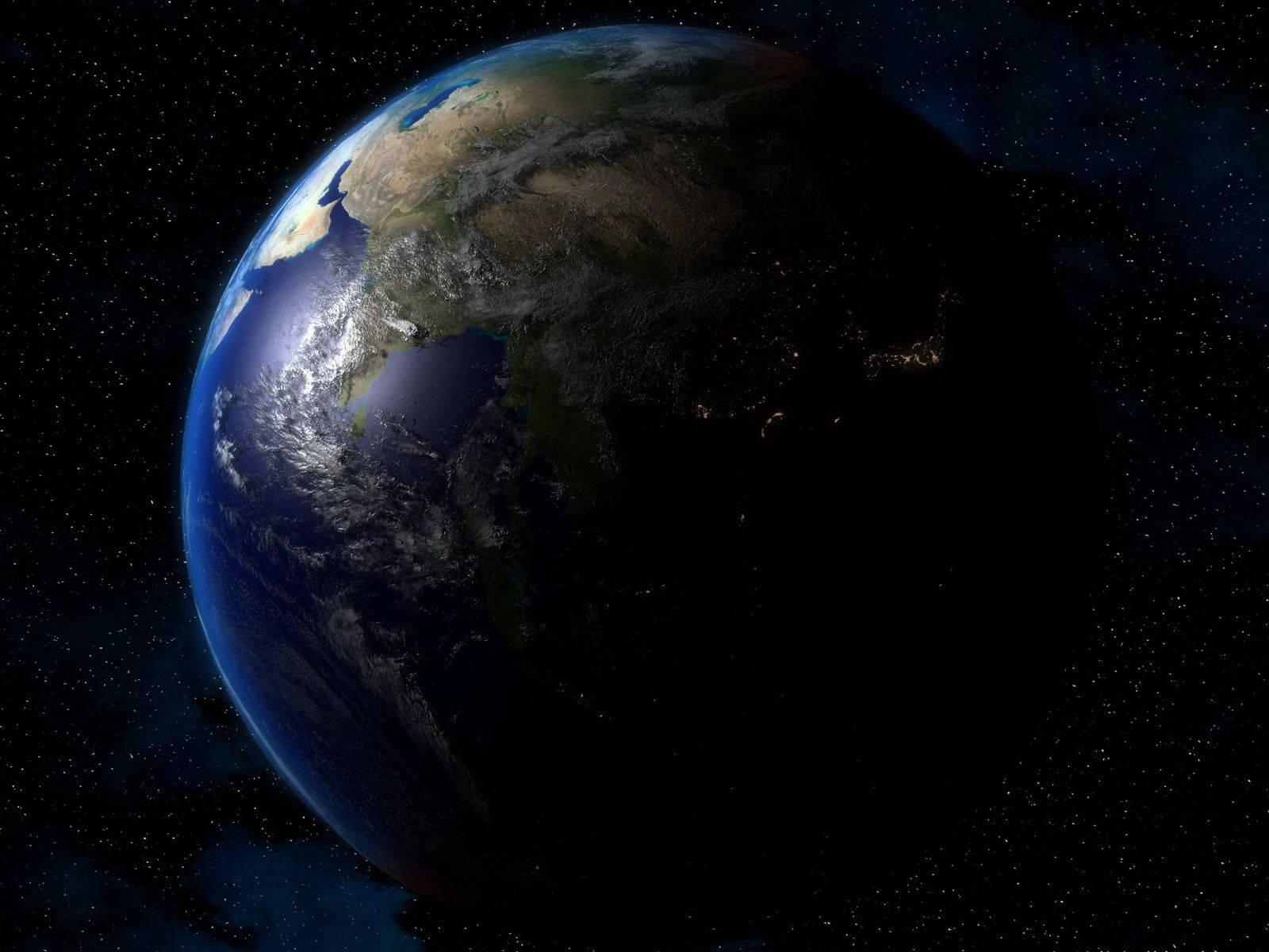 Earth in Daylight and Night — 1600x1200 wallpaper