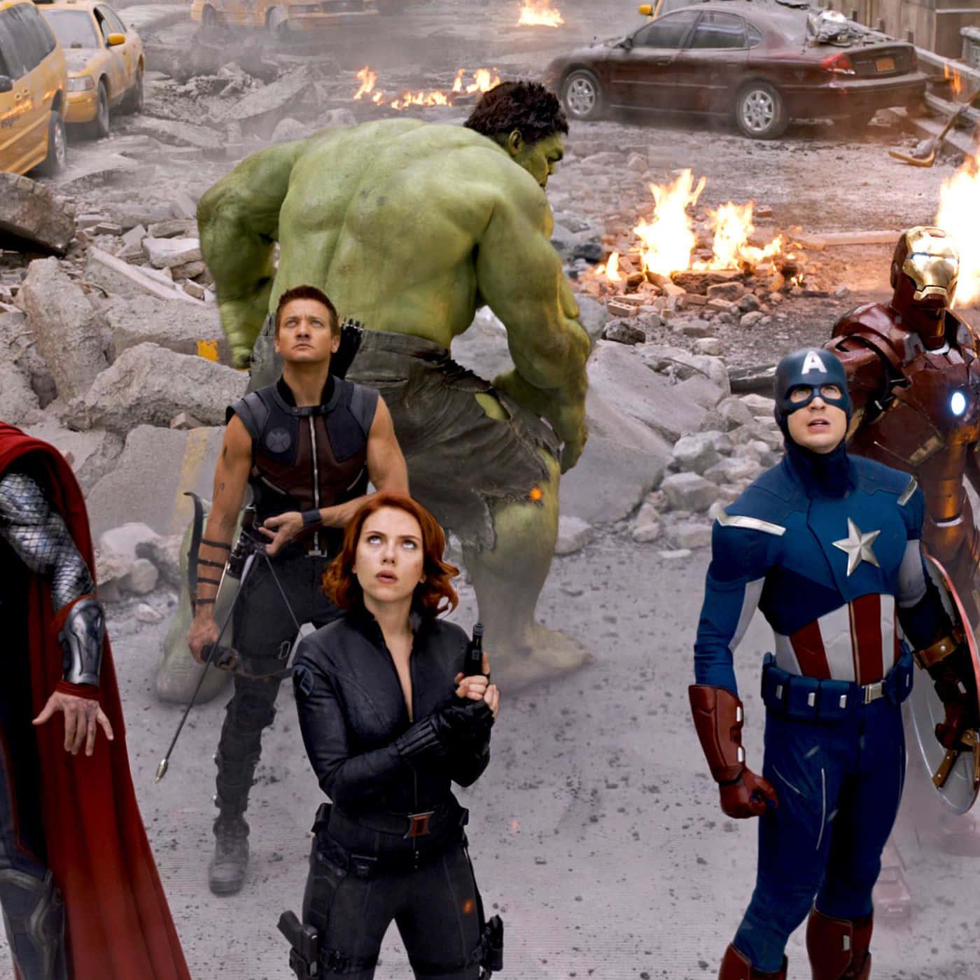 Earth’s Mightiest Heroes United to Save the Universe — 1400x1400 wallpaper