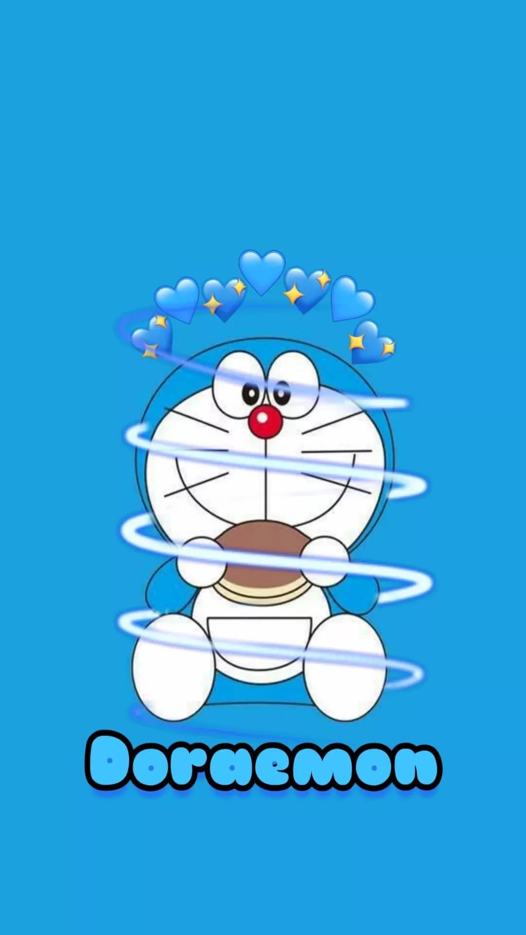 Eating Doraemon iPhone Graphic Art — 1080x1920 wallpaper