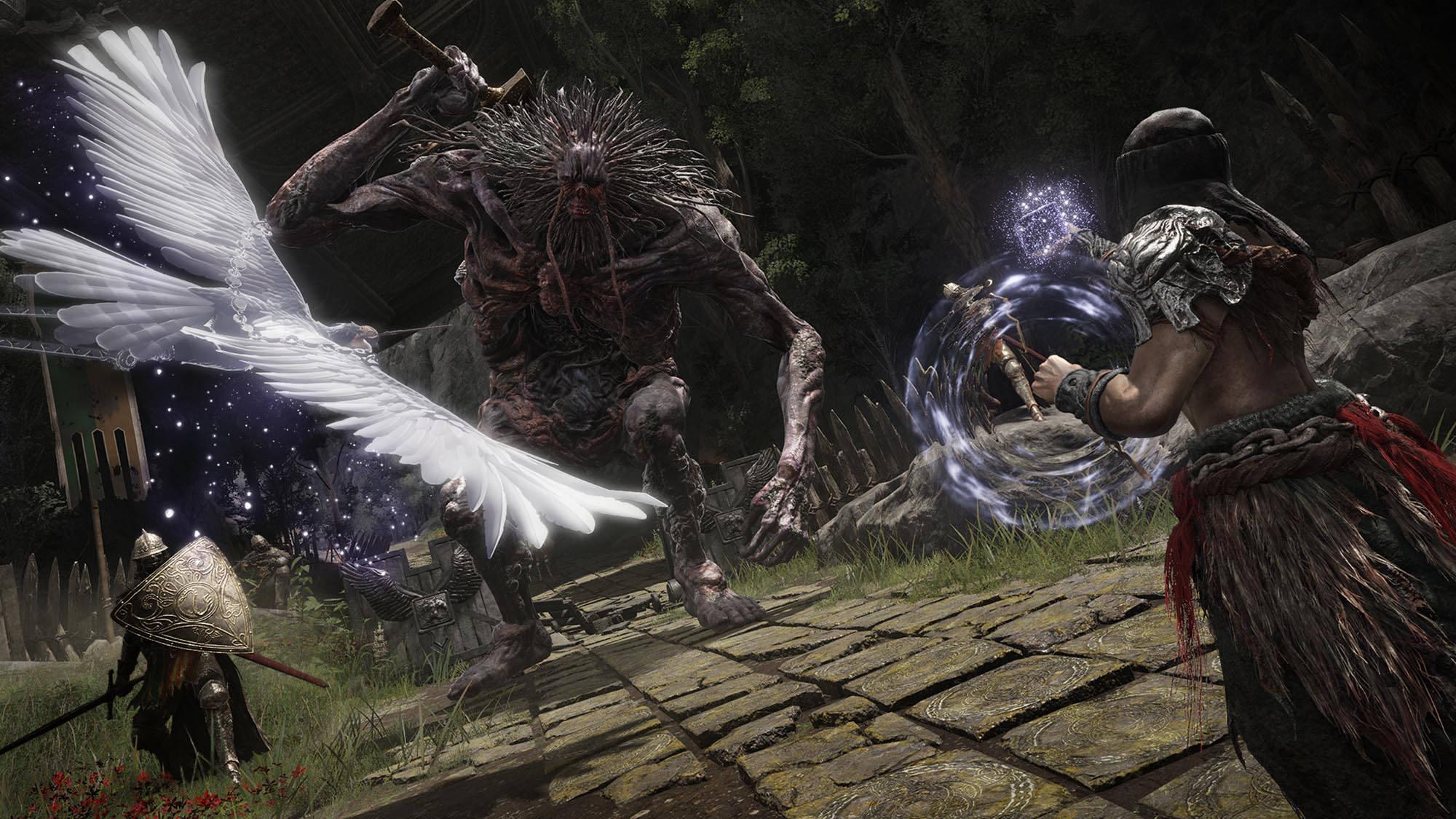 Elden Ring Battle Scene — 2000x1125 wallpaper