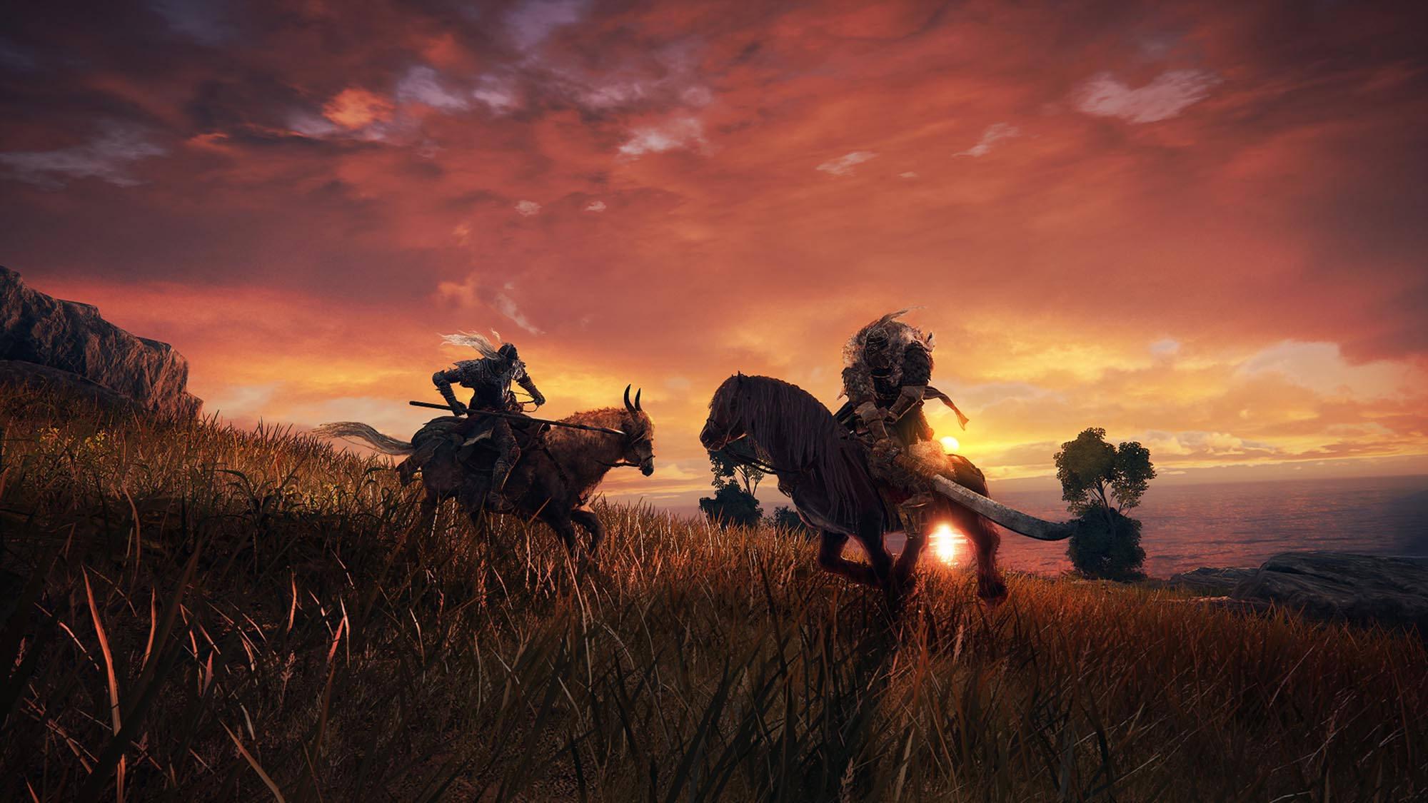 Elden Ring Dusk Battle — 2000x1125 wallpaper