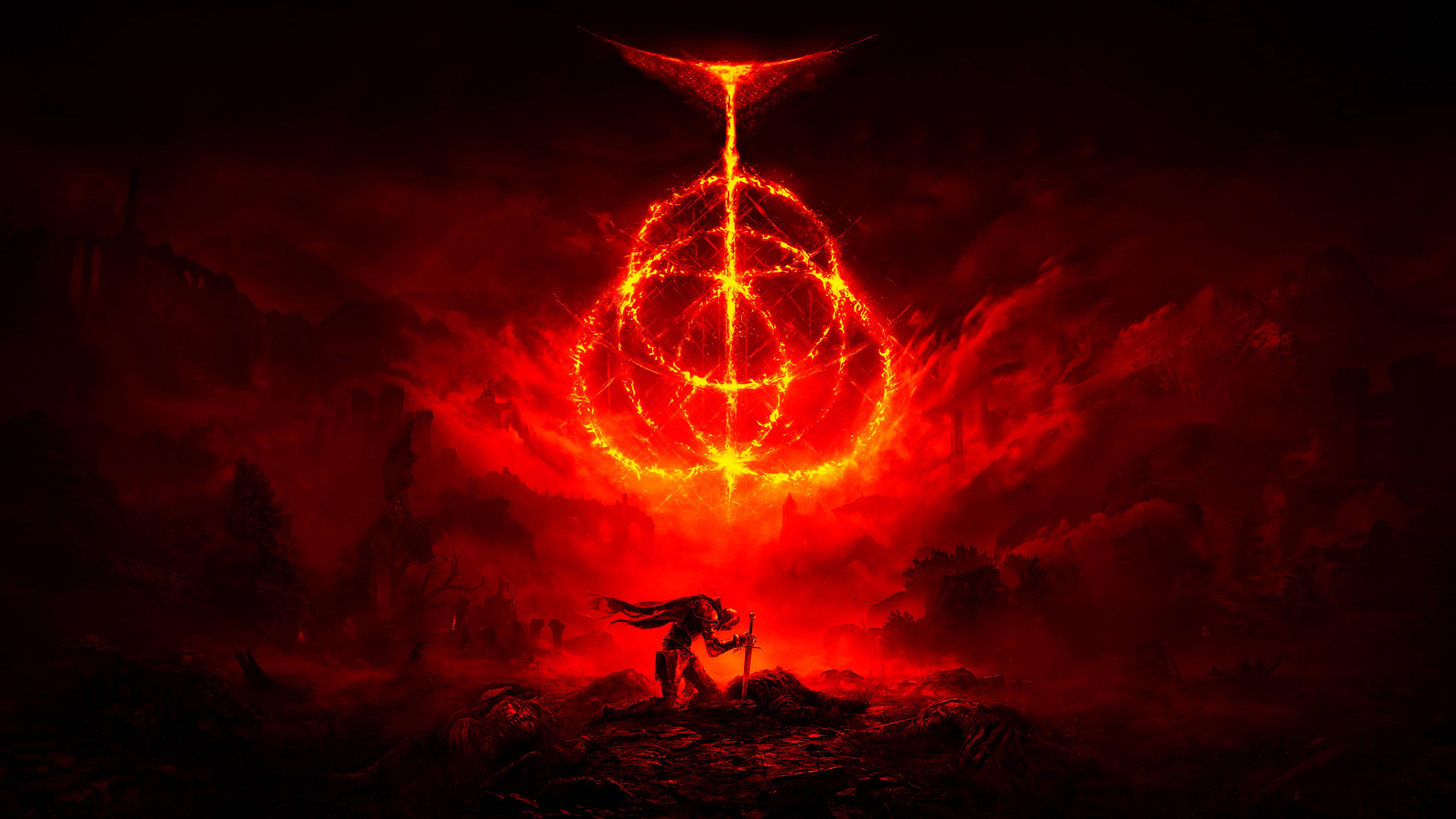 Elden Ring Red Aesthetic Art — 5120x2880 wallpaper