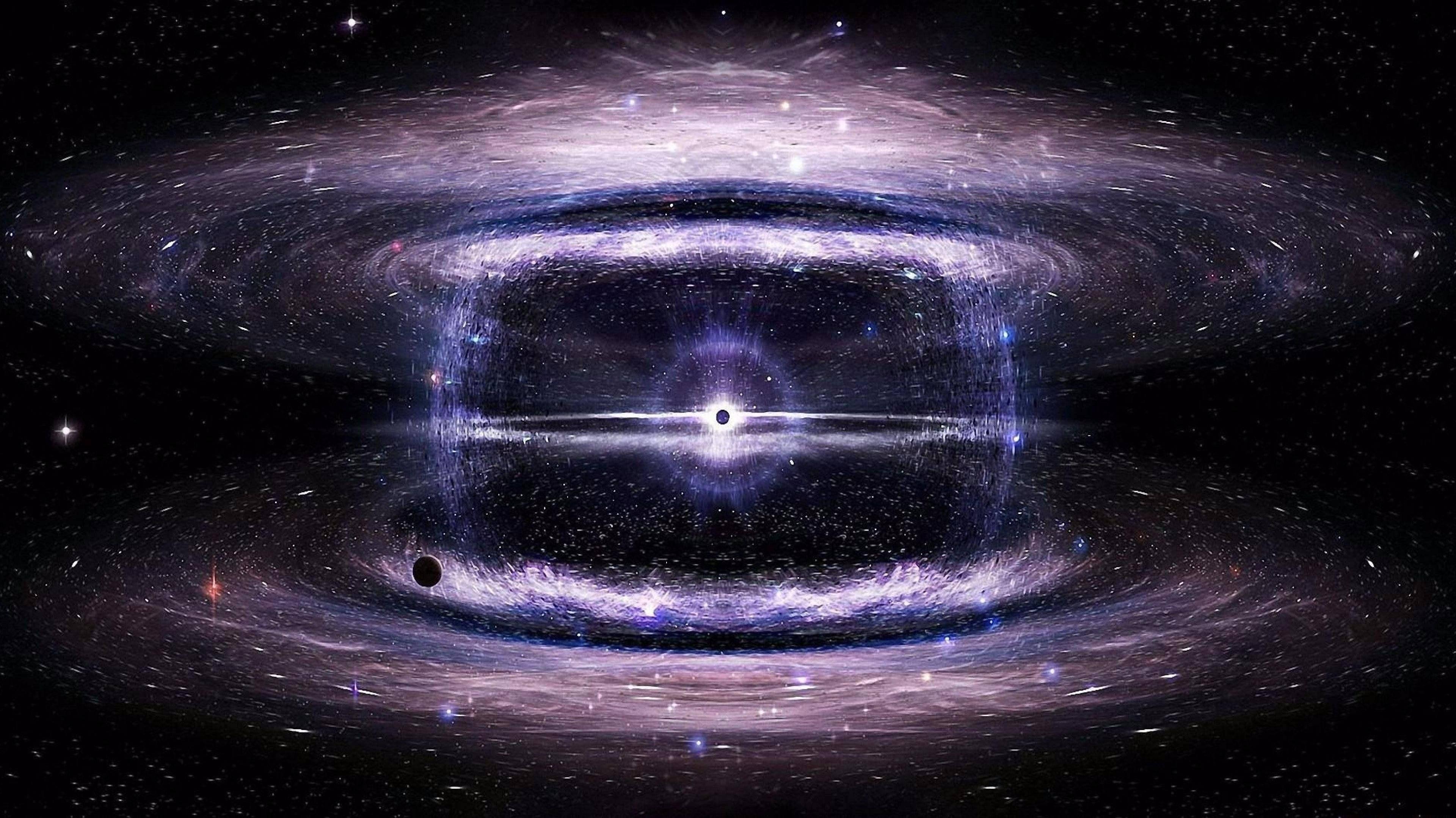 Electromagnetic Field Black Hole — 3840x2160 wallpaper