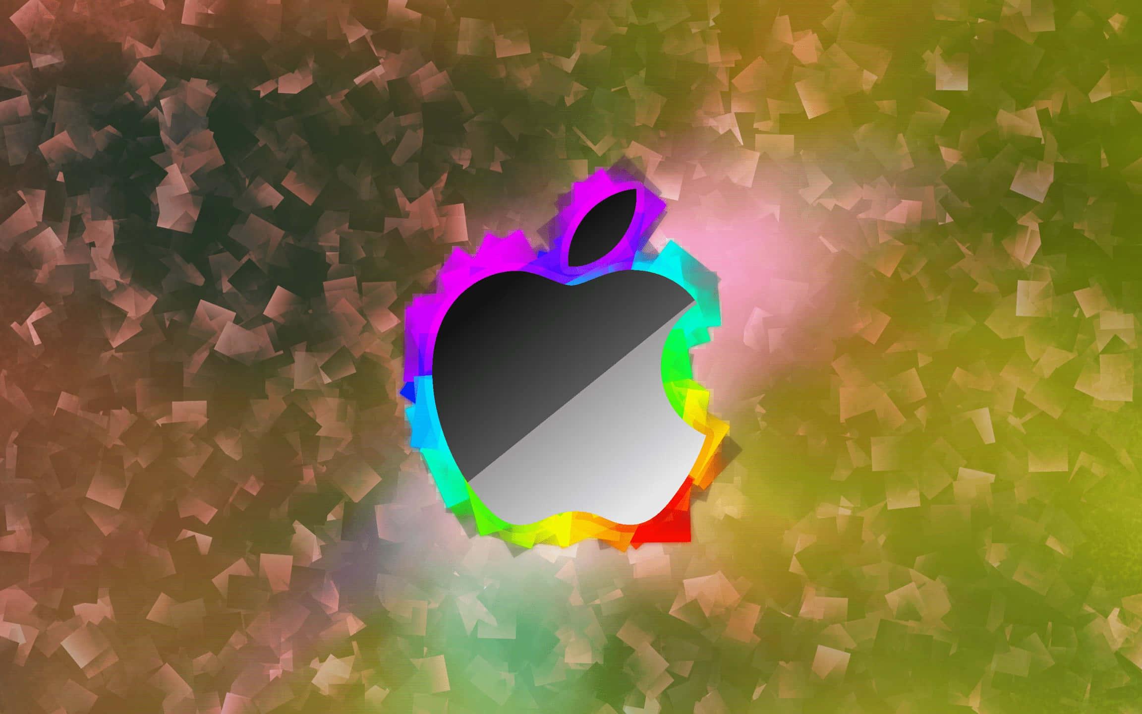 Elegant Apple Logo on Gradient Background — 2304x1440 wallpaper