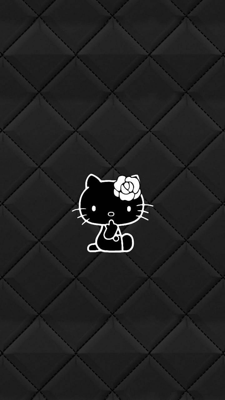 Elegant Black Hello Kitty — 720x1280 wallpaper
