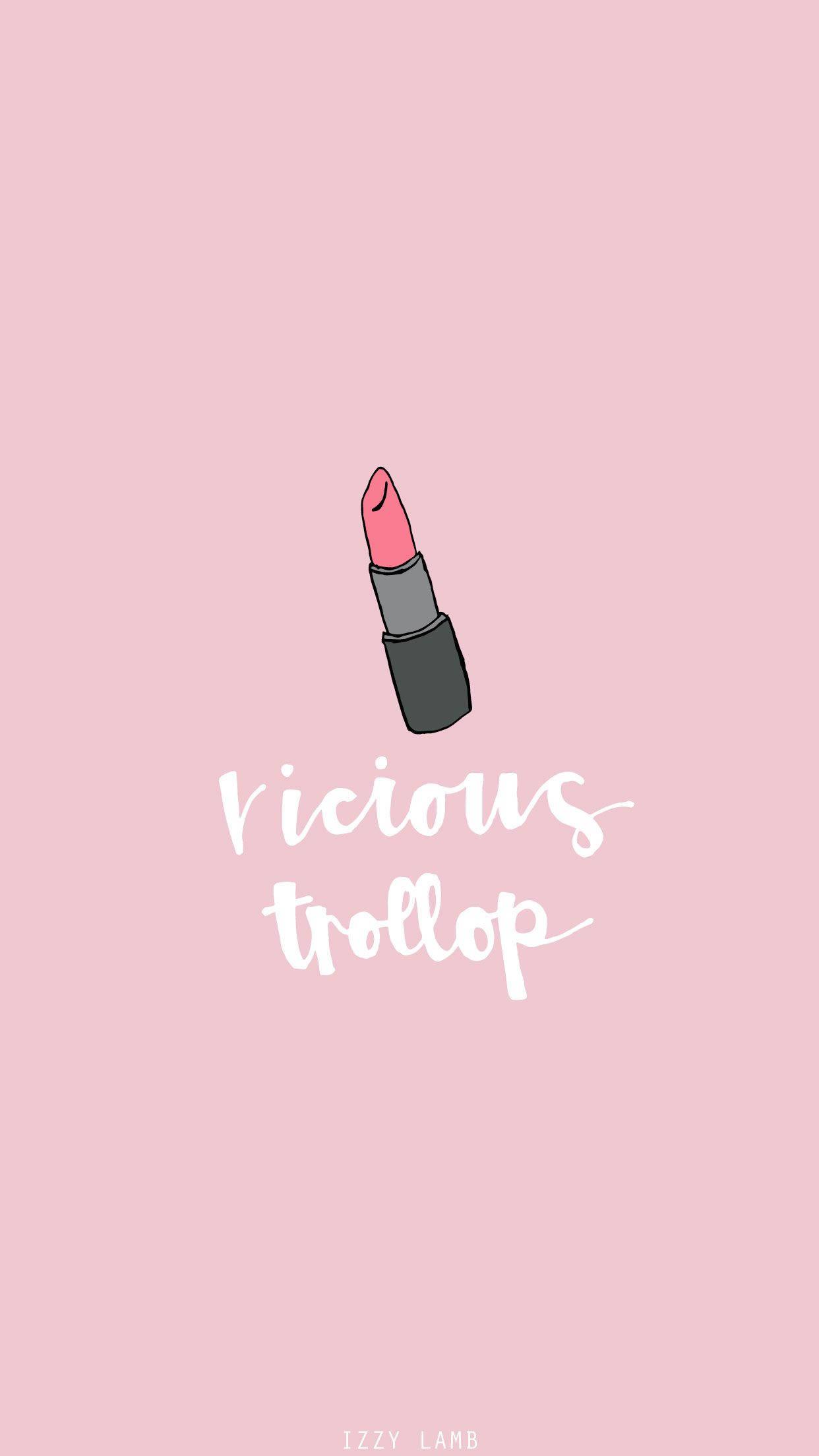 Elegant Feminine Illustration for Lock Screen on iPhone — 1242x2208 wallpaper