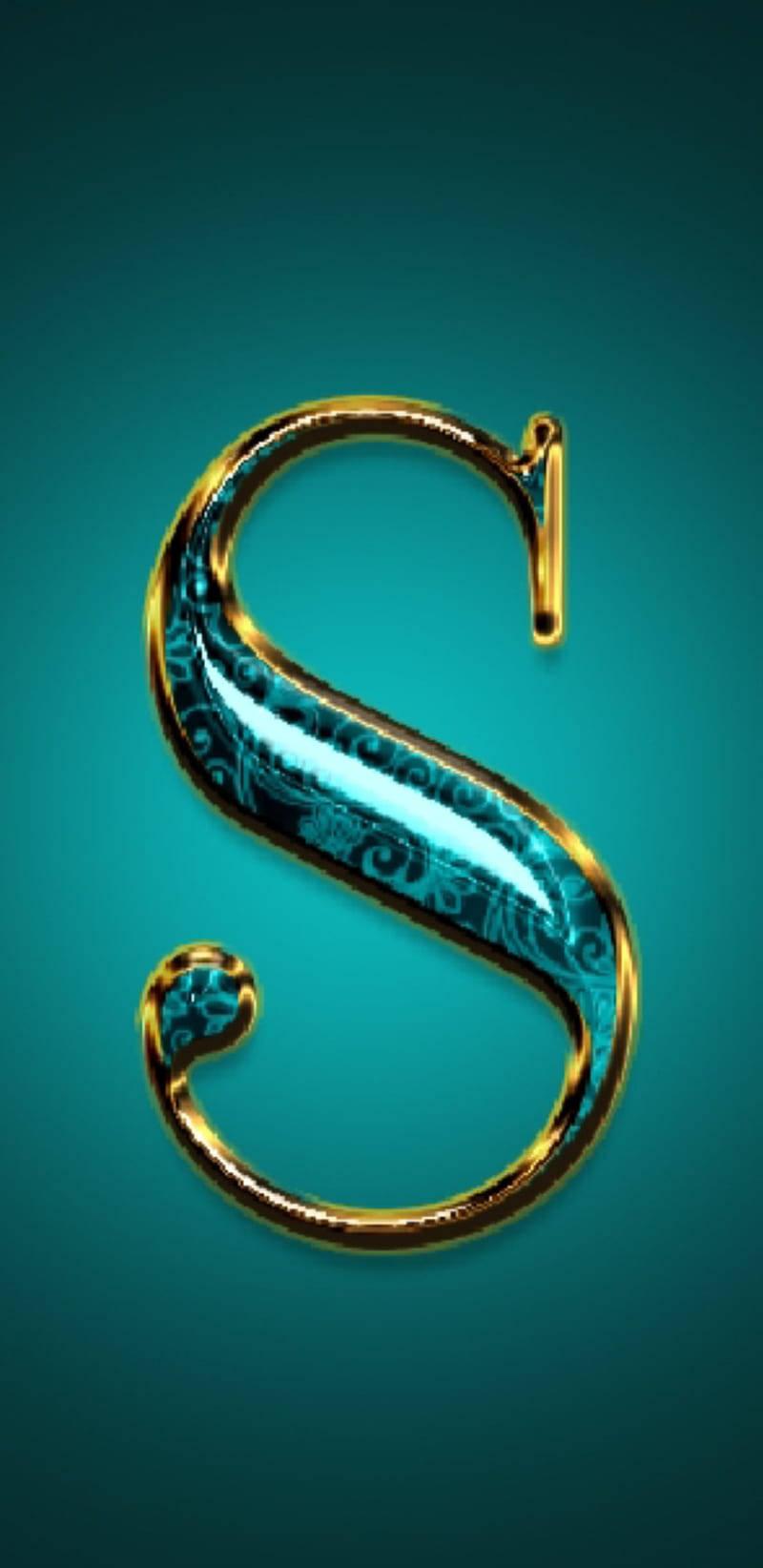 Elegant Letter S — 800x1644 wallpaper