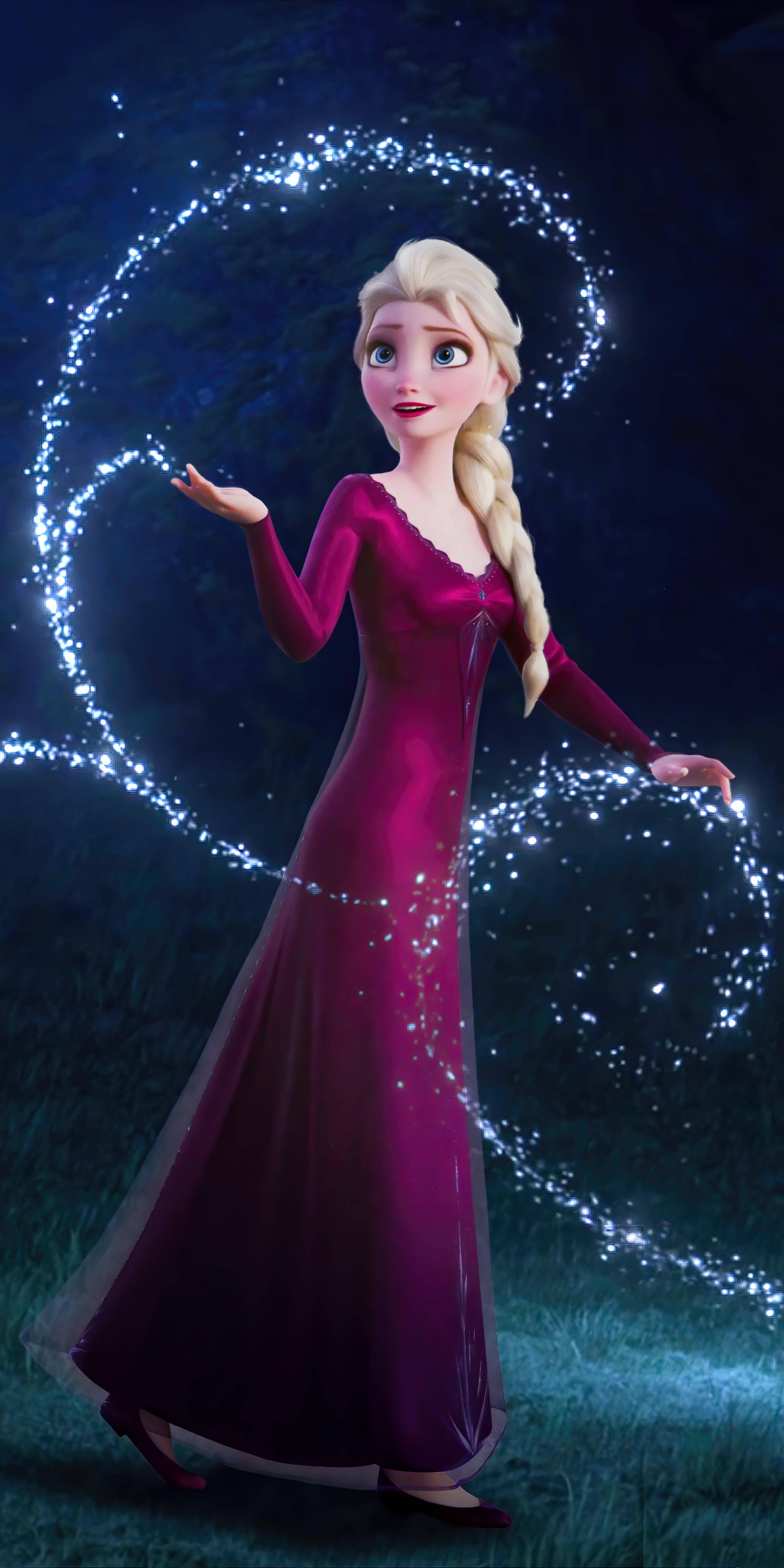 Elsa Frozen 8K Phone — 3840x7680 wallpaper