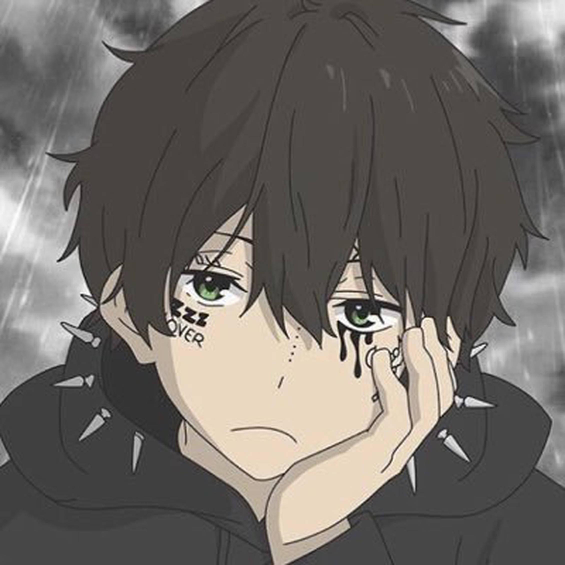 Emo Boy Tattooed Face PFP — 2260x2260 wallpaper