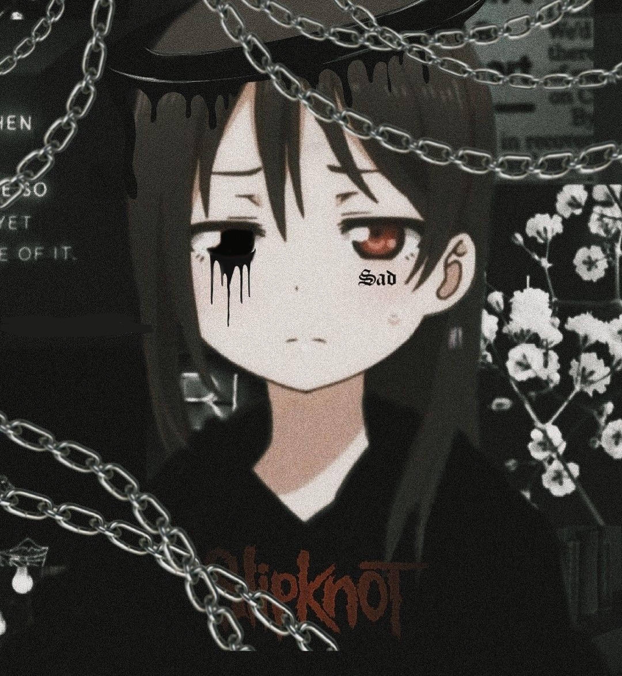 Emo Girl With Chains PFP — 2160x2348 wallpaper