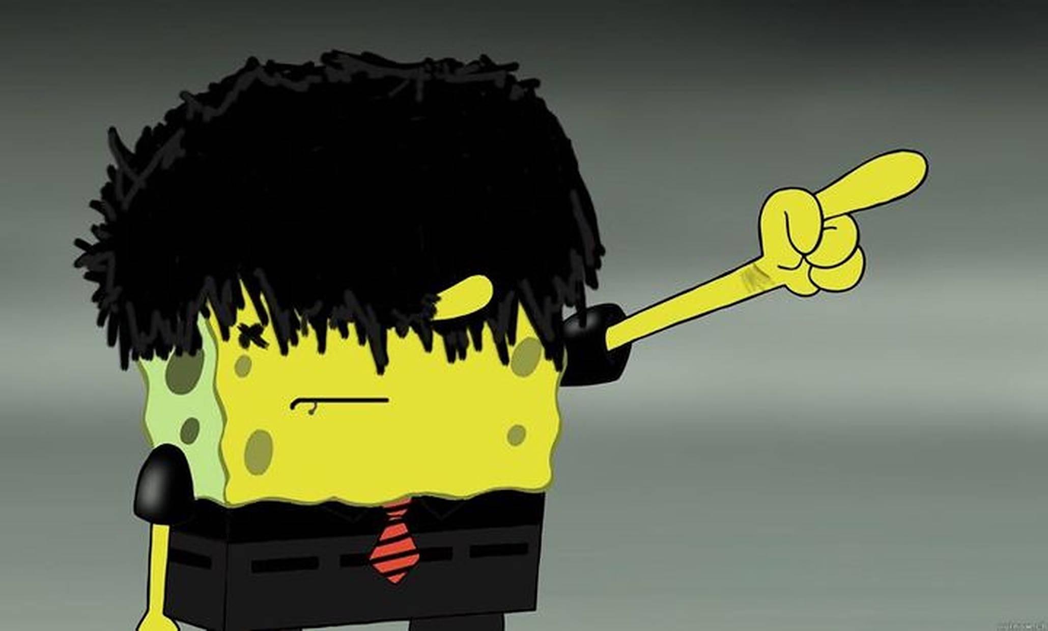 Emo Hair SpongeBob PFP — 2059x1241 wallpaper
