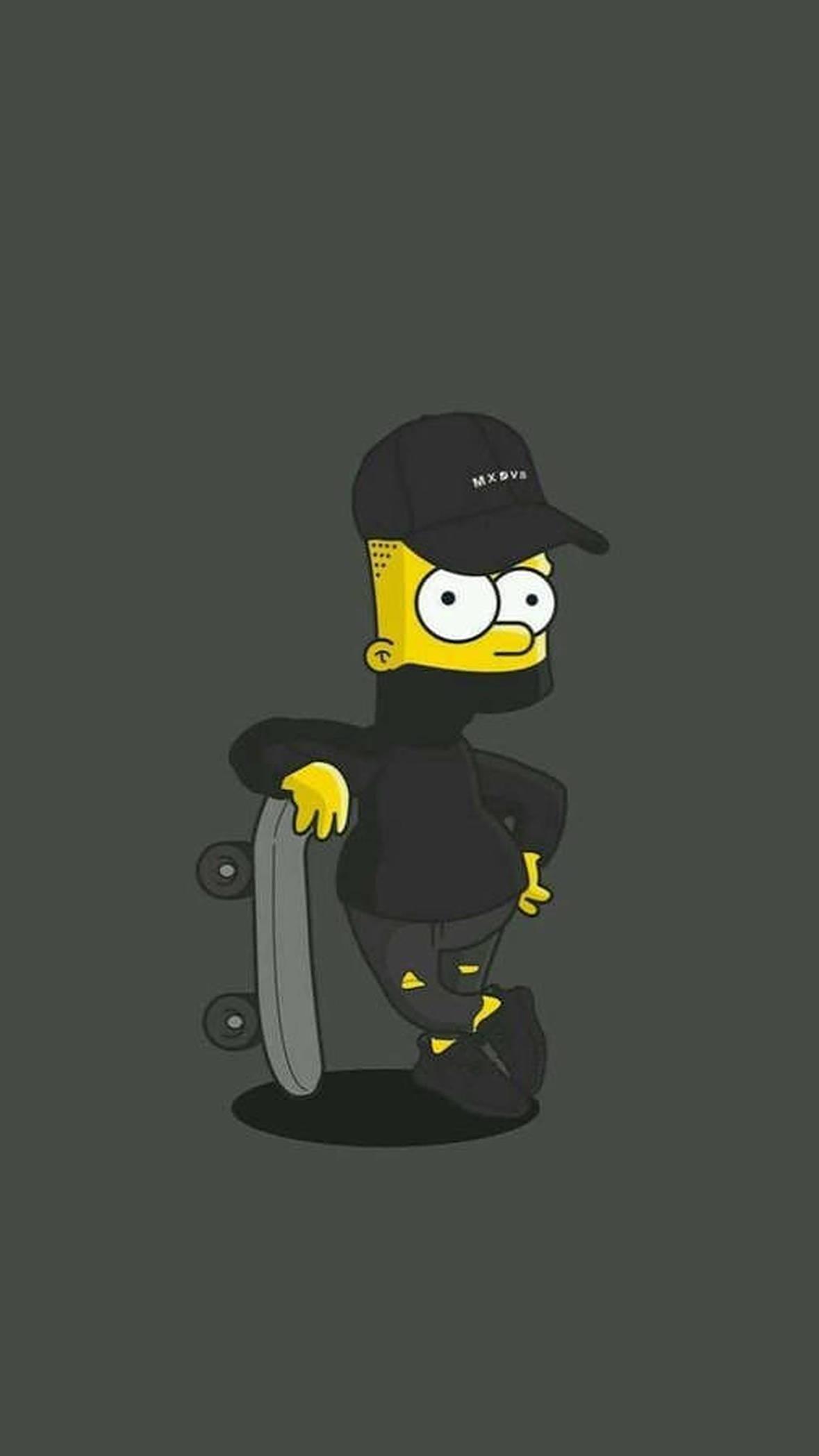 Emo PFP Skater Bart Simpson — 1179x2097 wallpaper