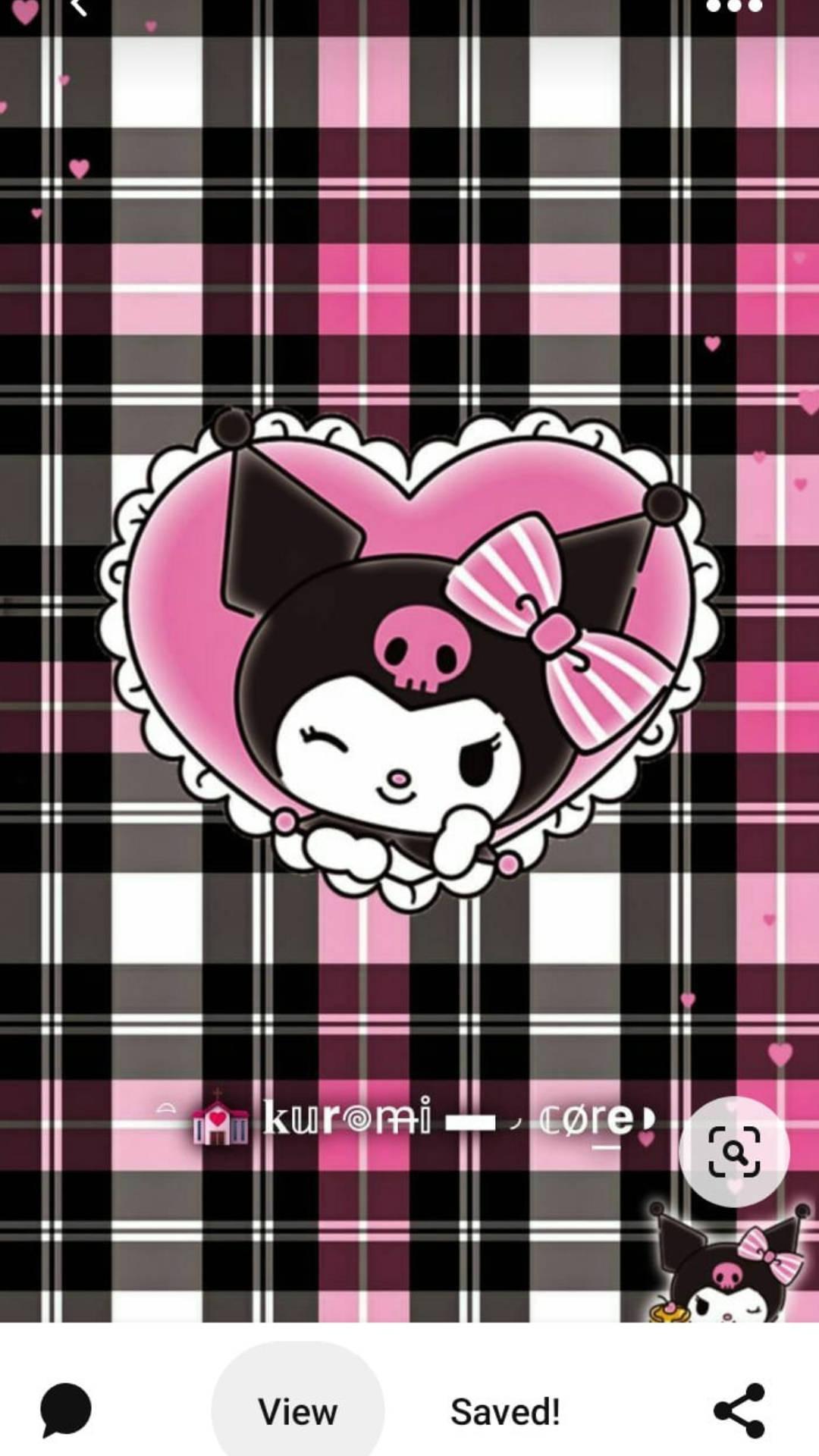 Emo-Style My Melody Kuromi Background — 1080x1920 wallpaper