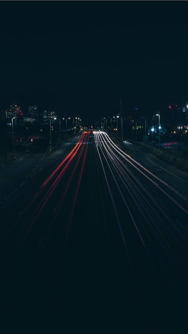 Empty Highway iPhone Dark — 640x1136 wallpaper