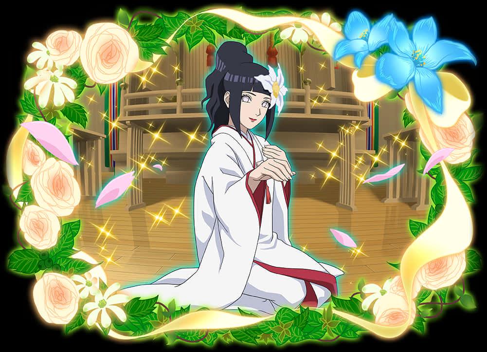 Enchanted Hinata Traditional Attire — 1001x723 wallpaper