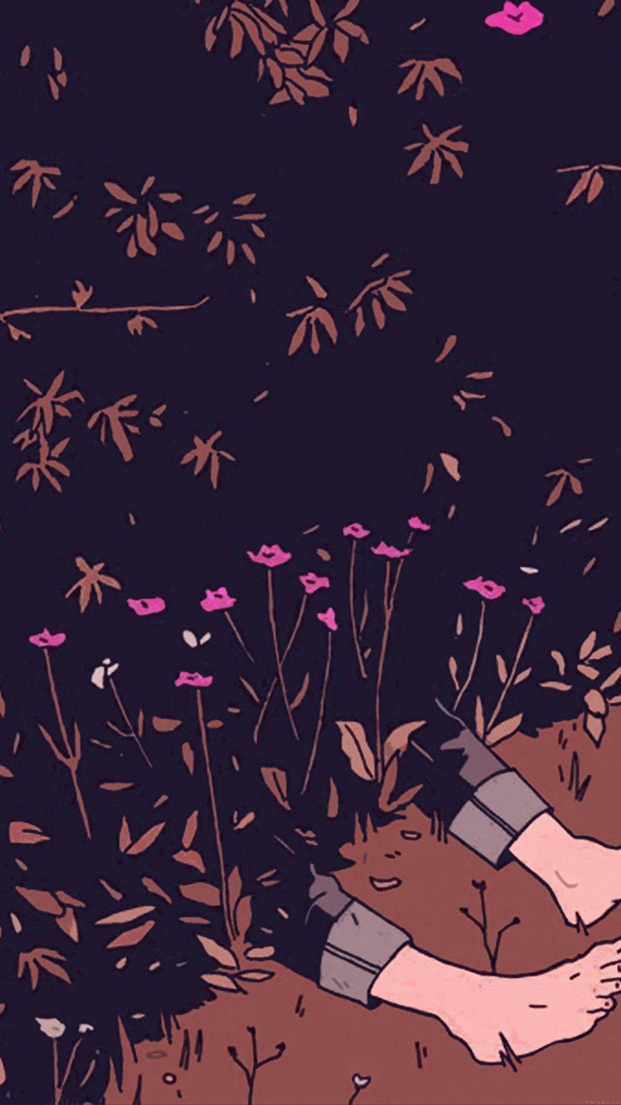 Enchanting Aesthetic: The Art of Blossoms — 1242x2208 wallpaper