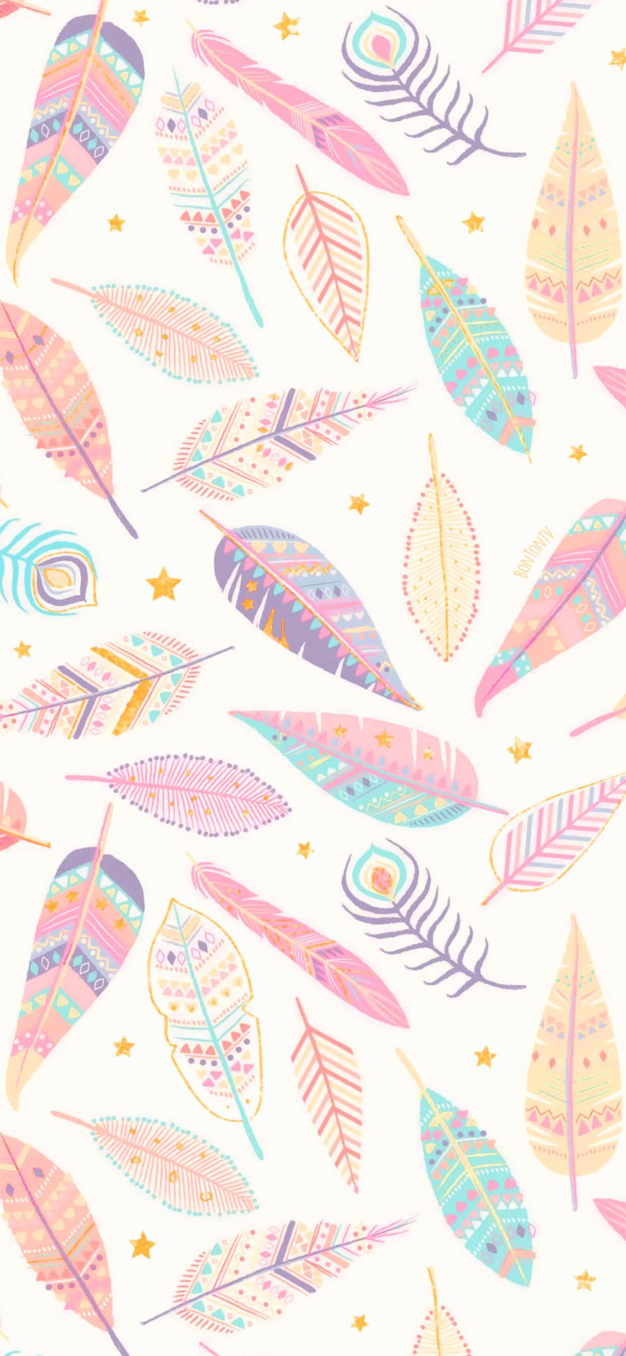 Enchanting Pastel Forestscape — 1242x2688 wallpaper