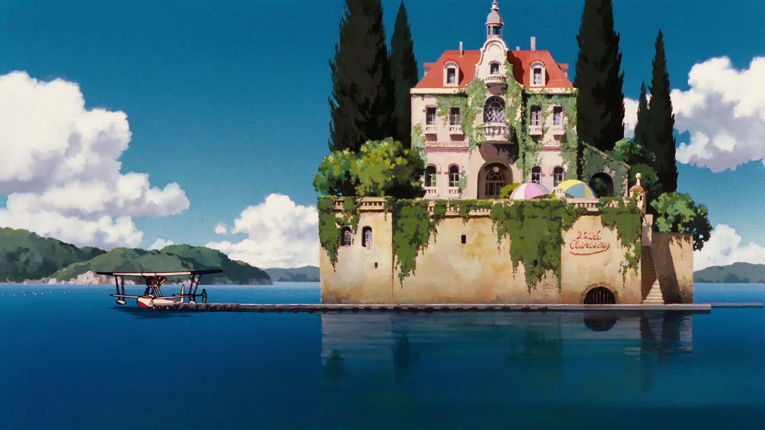 Enchanting Studio Ghibli Forest — 2560x1440 wallpaper