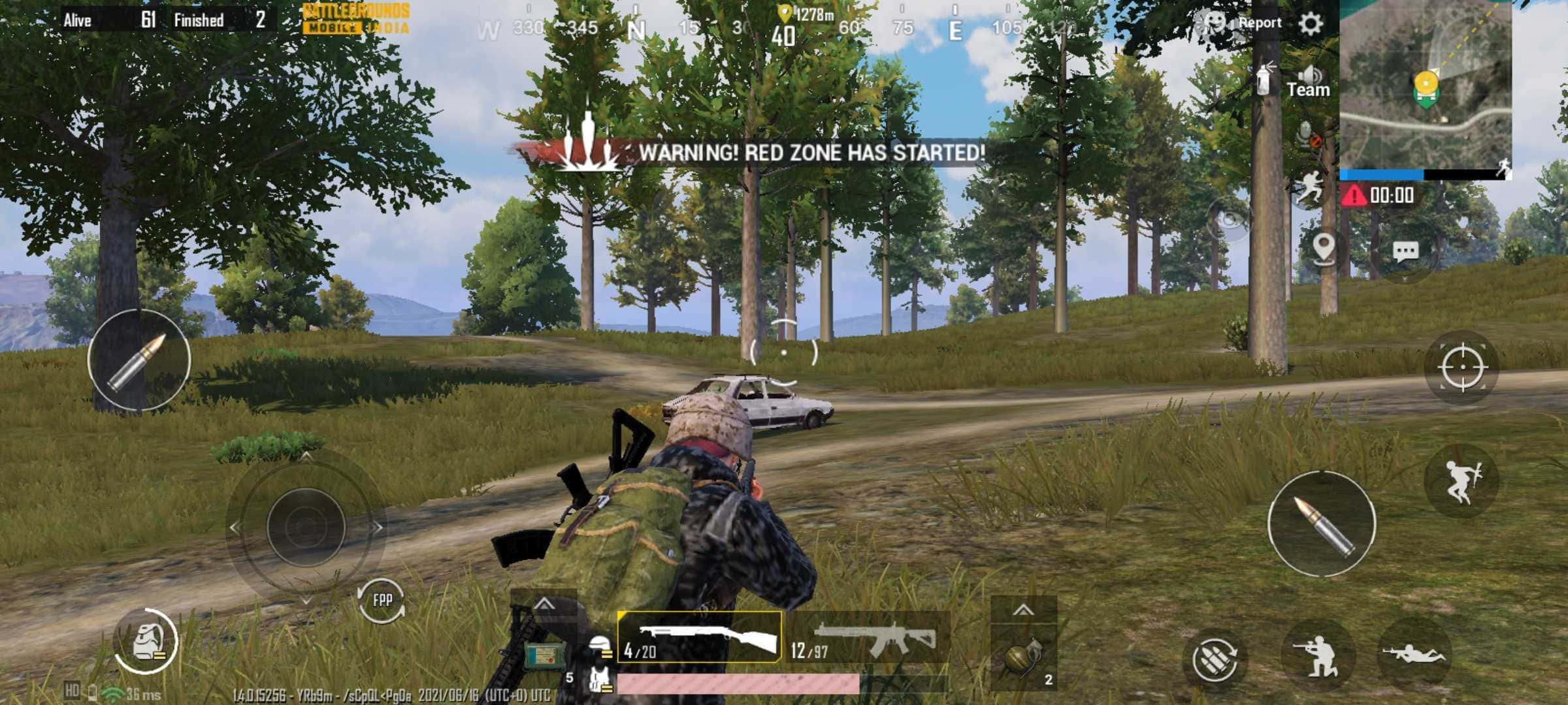 Engaging Battleground in BGMI — 2400x1080 wallpaper