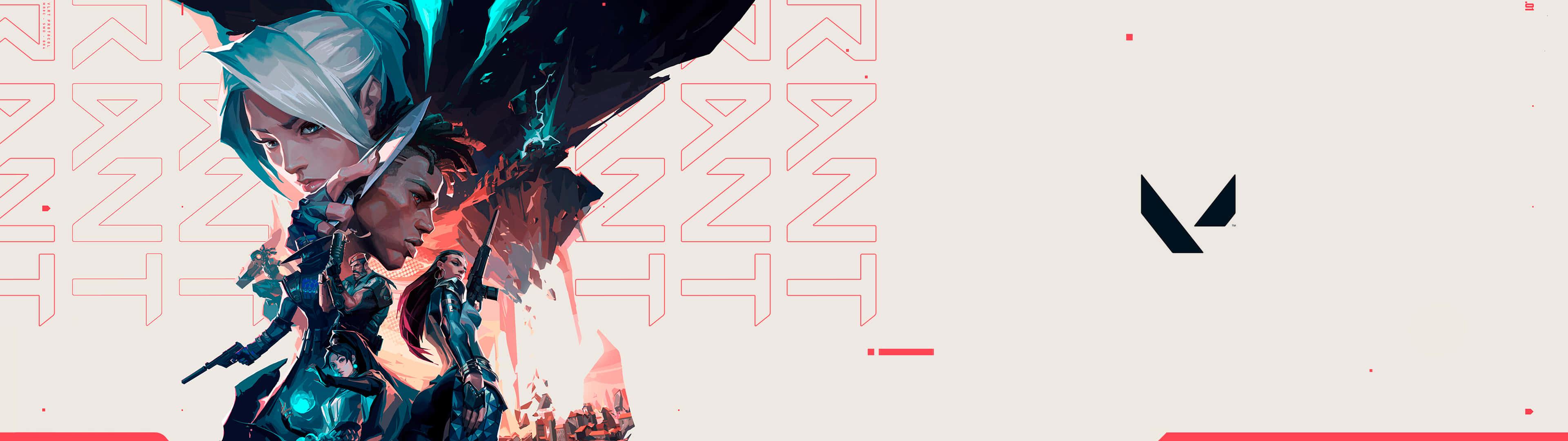 Enhance your screen with the thrilling action of Riot's Valorant game. — 3840x1080 wallpaper