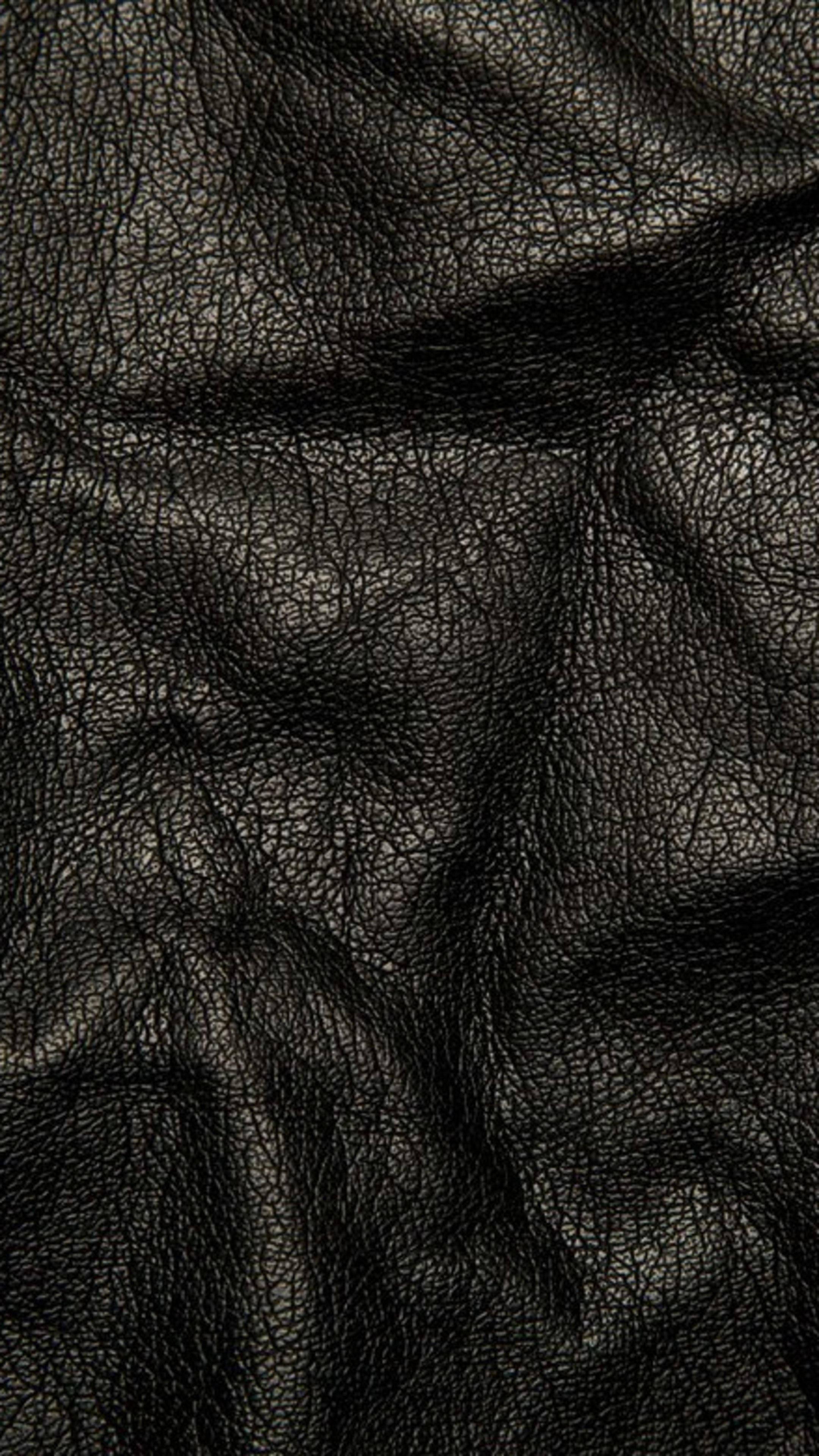 "Enigmatic Elegance: Crumpled Leather 4K Ultra HD Dark Phone Wallpaper” — 2160x3840 wallpaper