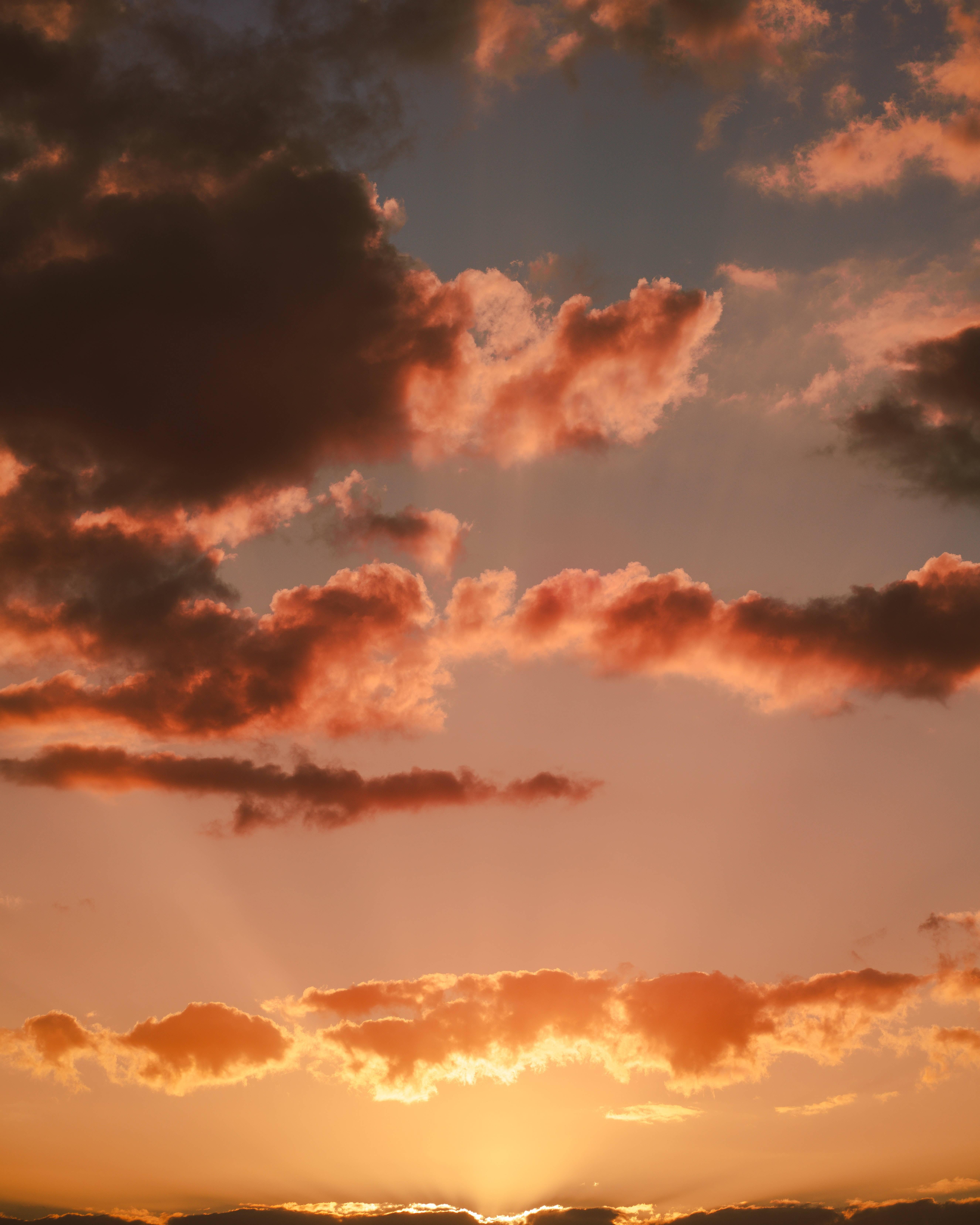 Enjoy a beautiful picturesque sunset sky — 5304x6630 wallpaper
