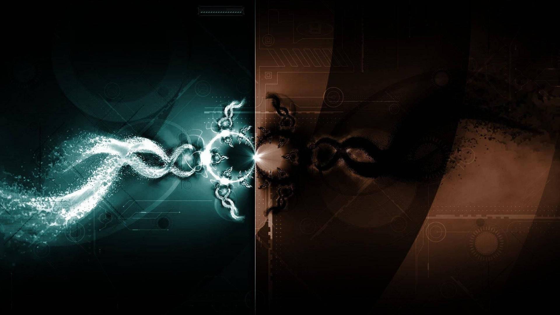 Enjoy a vibrant & abstract light in dual monitor screens — 1920x1080 wallpaper