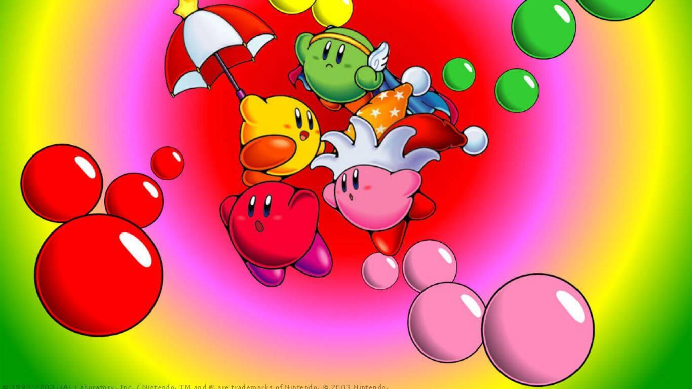 Enjoy the adventures of Kirby and his friends! — 1366x768 wallpaper