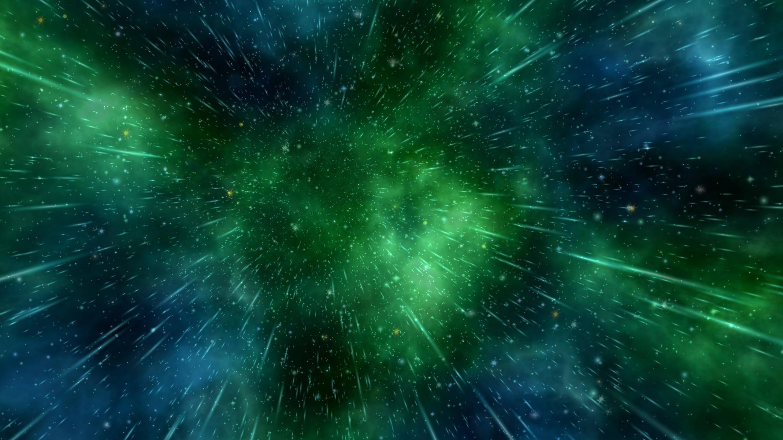 Enjoy the beauty of a mysterious animated galaxy — 2560x1440 wallpaper