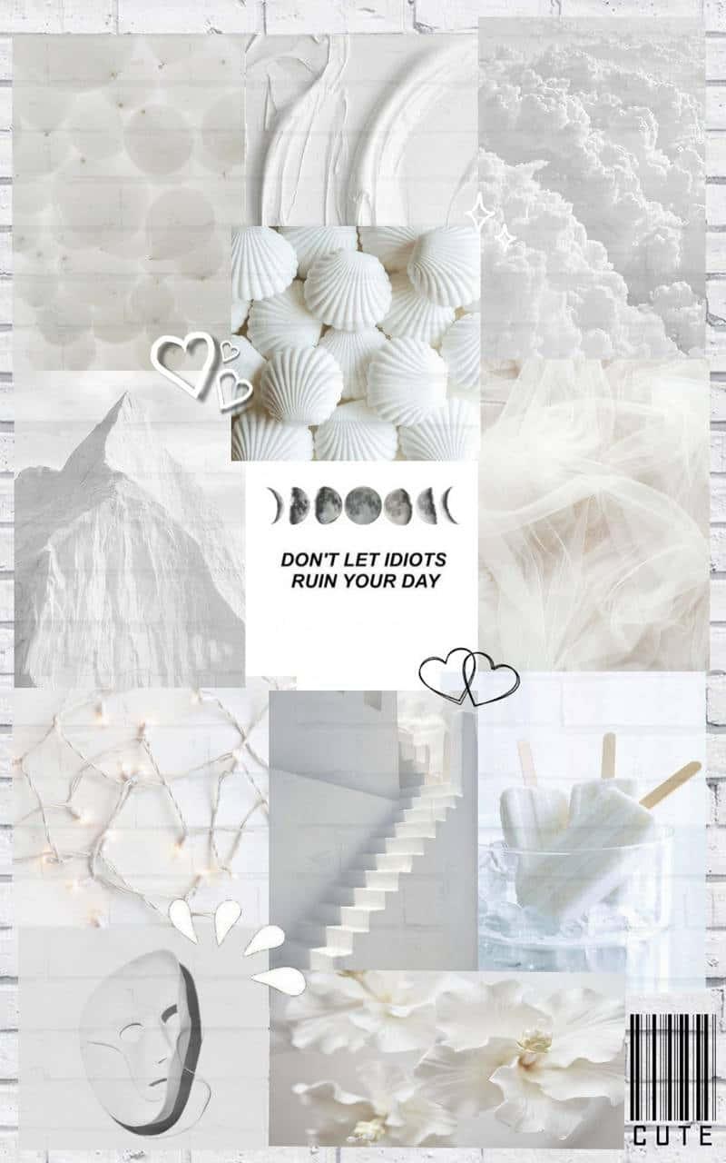Enjoy the beauty of a white aesthetic — 800x1280 wallpaper