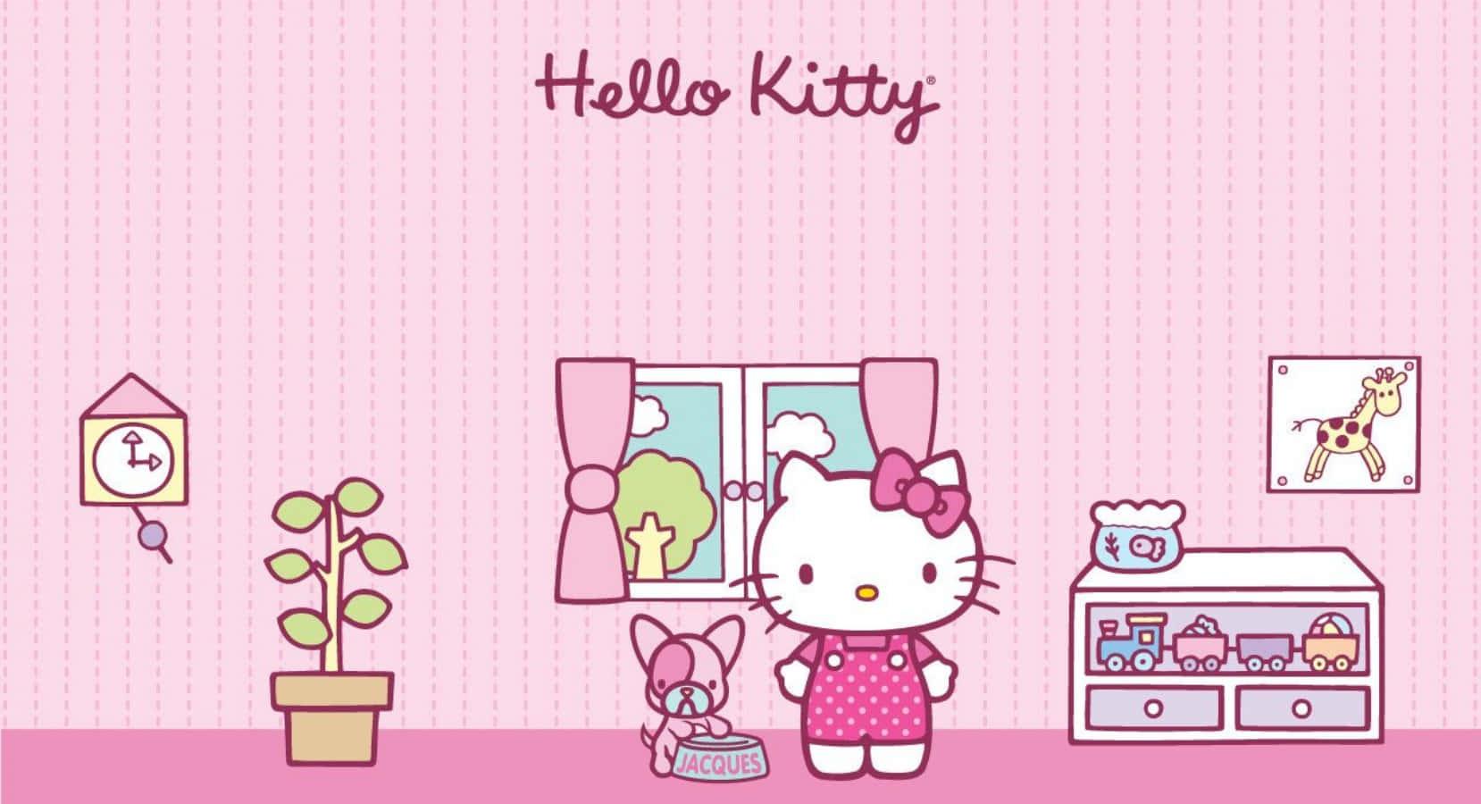 Enjoy the Graphic and Fun Appeal of Hello Kitty Laptop — 1658x900 wallpaper