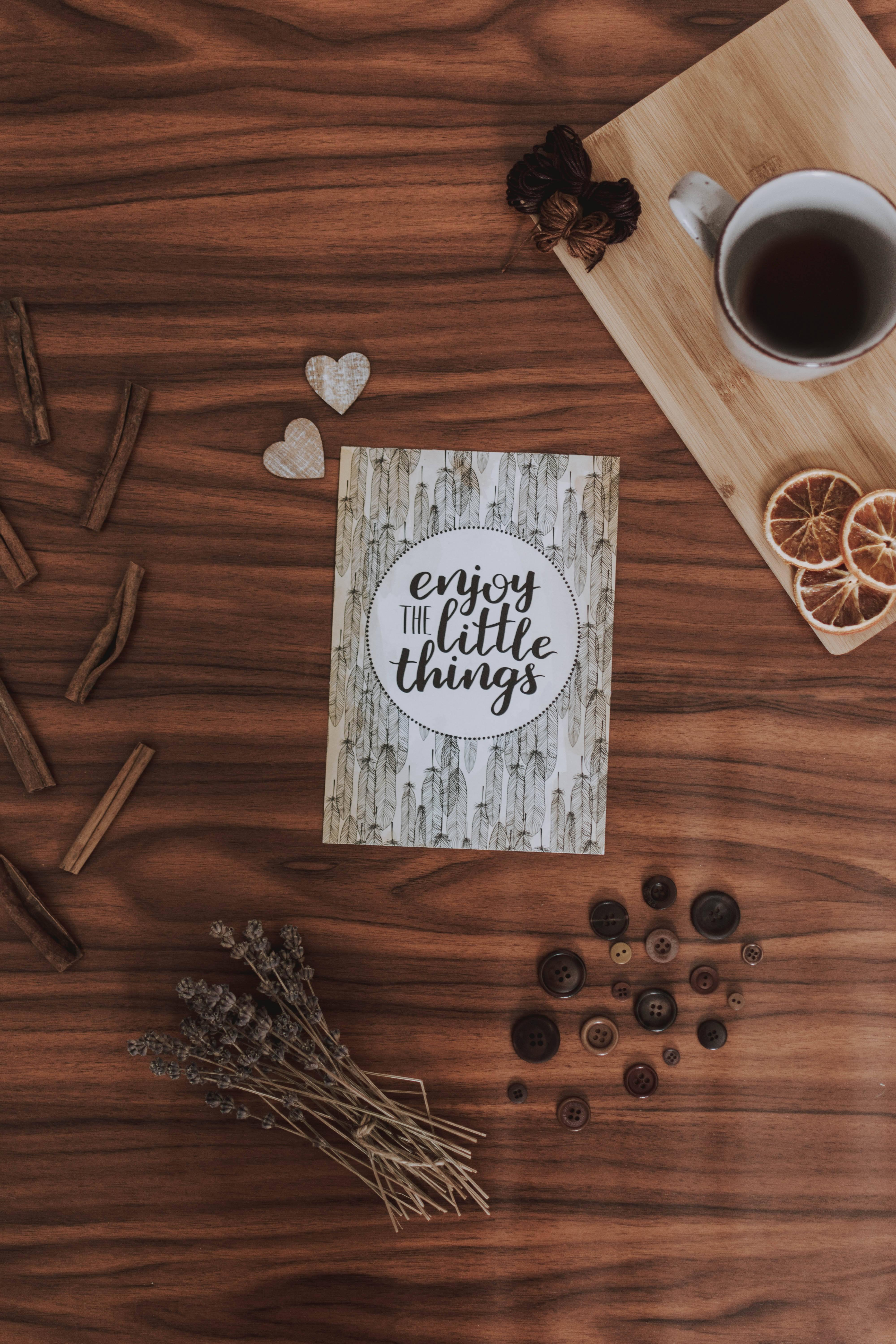 Enjoy The Little Things Motivational Quote — 4000x6000 wallpaper