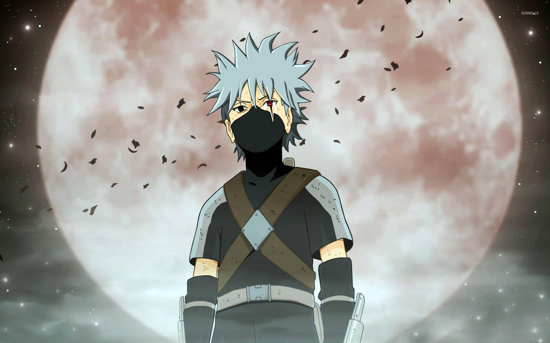 Kakashi ser paa den rare lyserøde supermåne