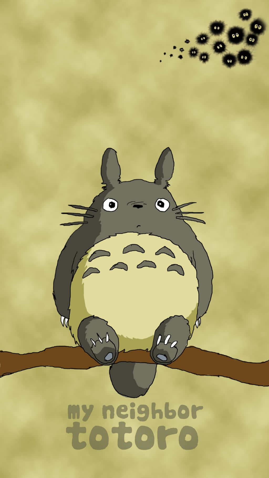 Enjoying the Magical World of Totoro — 1024x1820 wallpaper