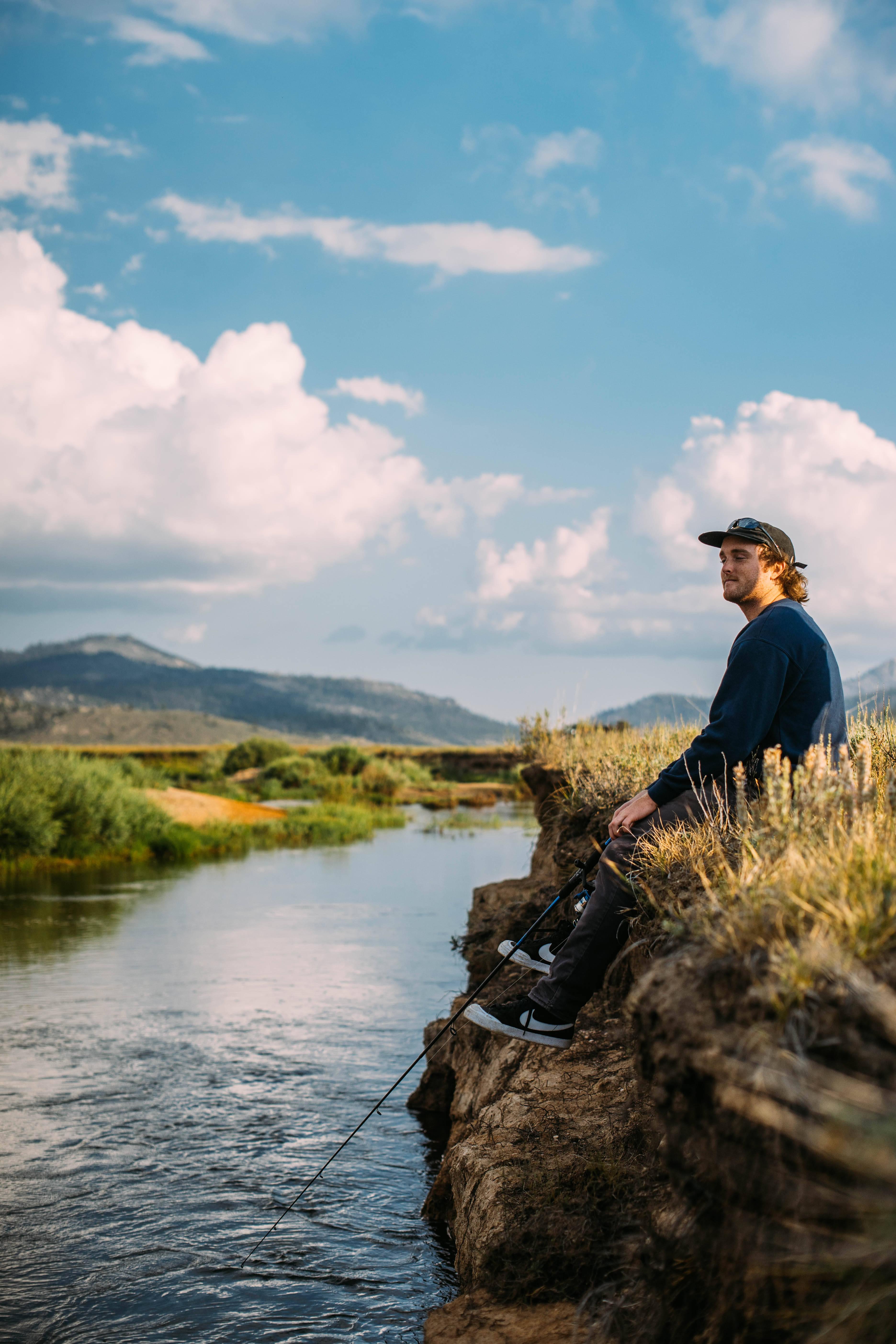 Enjoying the tranquility of Fishing — 3743x5614 wallpaper