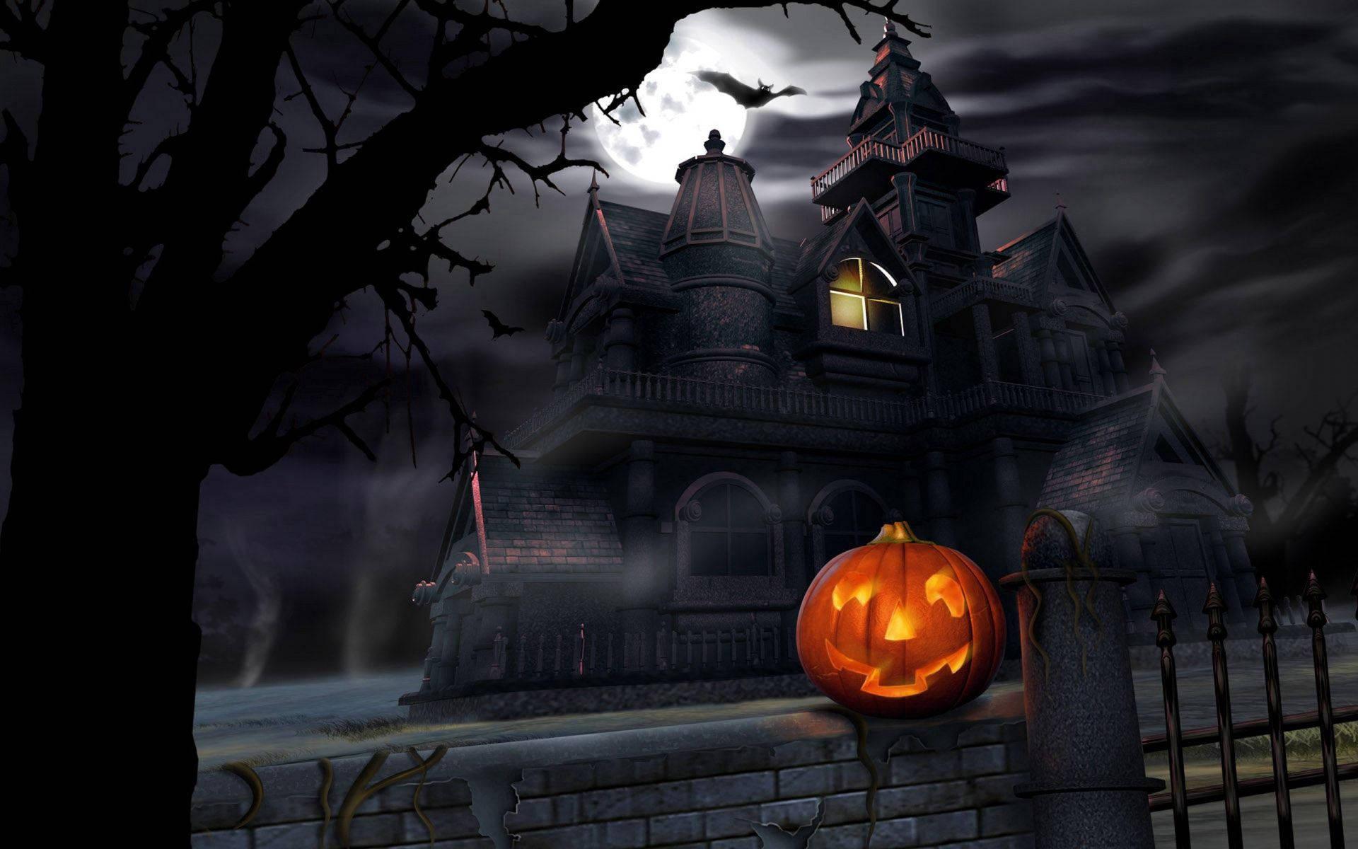 Enter an eerie haunted house this halloween — 1920x1200 wallpaper