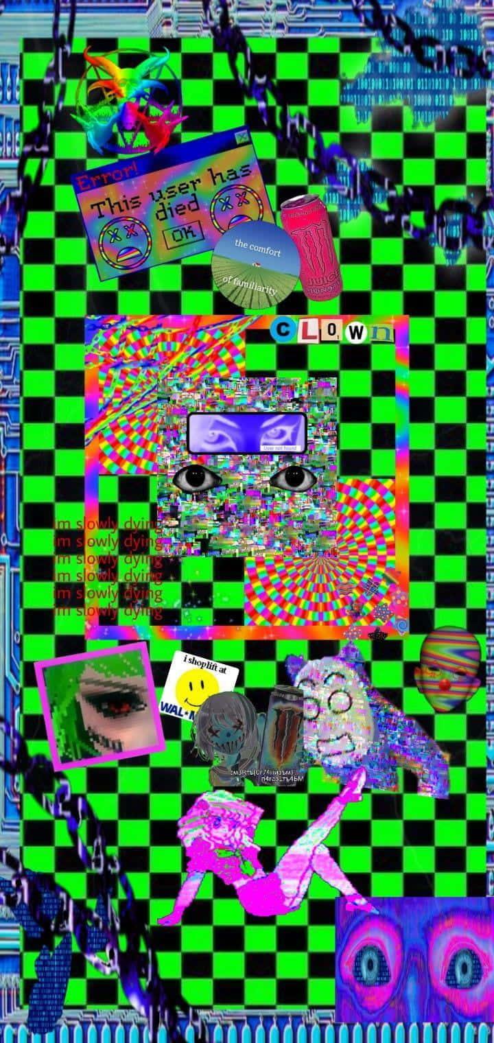 Enter the world of Weirdcore and unlock a whole new realm of possibilities. — 720x1520 wallpaper