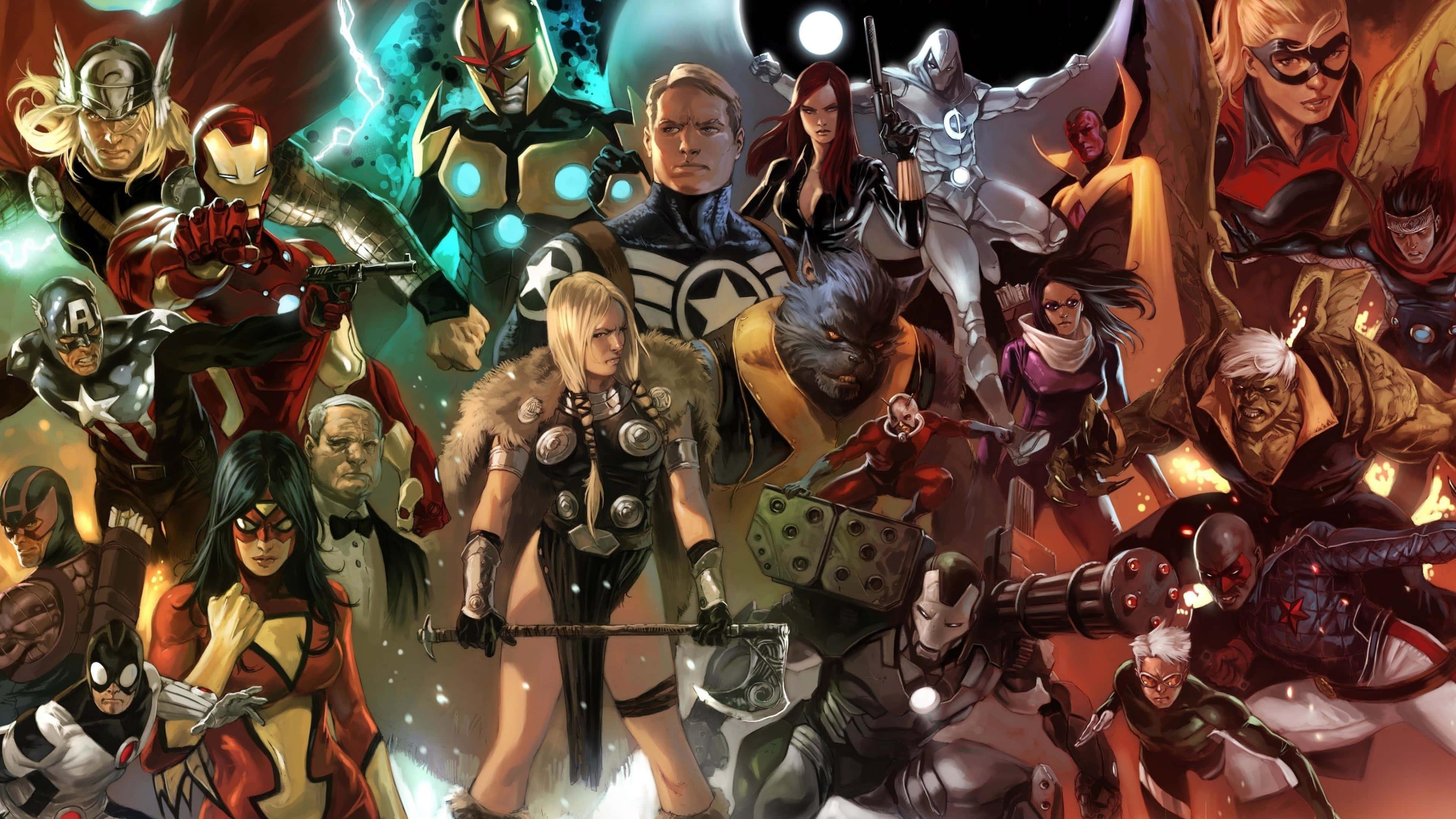 Epic 4K Marvel Superheroes Desktop Wallpaper — 3840x2160 wallpaper