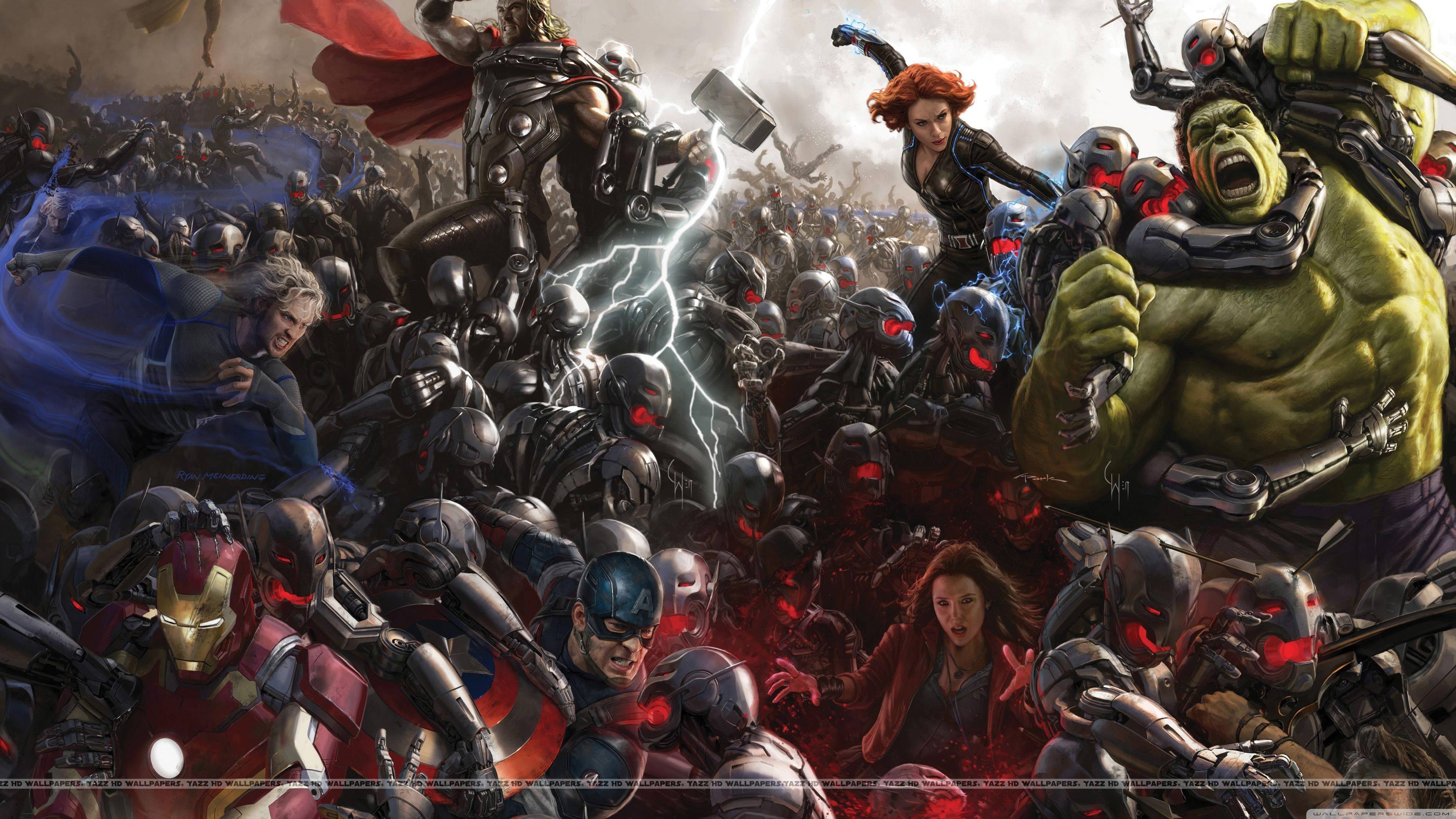 Epic Showdown - Avengers Assemble in 4K — 3840x2160 wallpaper