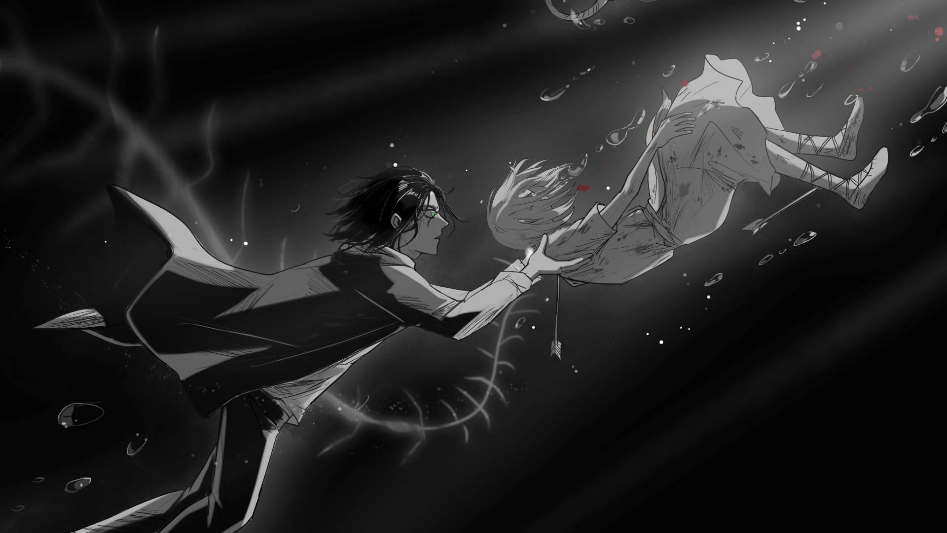 Eren Yeager Saving Ymir — 1920x1080 wallpaper